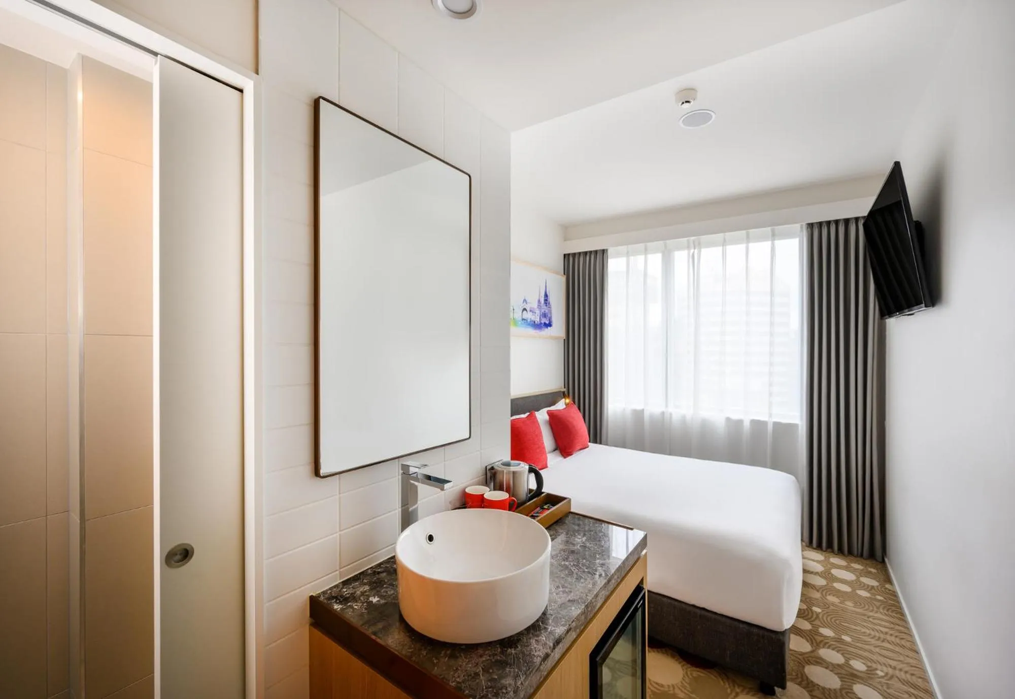 Bathroom in ibis Melbourne Central