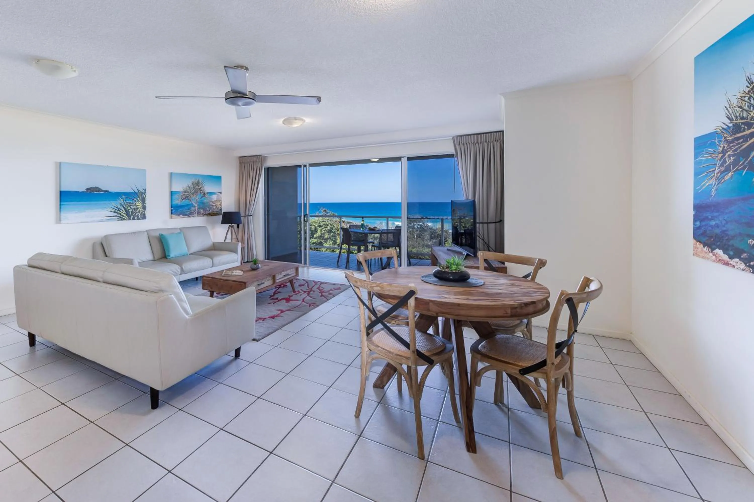 Seating area in Atlantis Marcoola