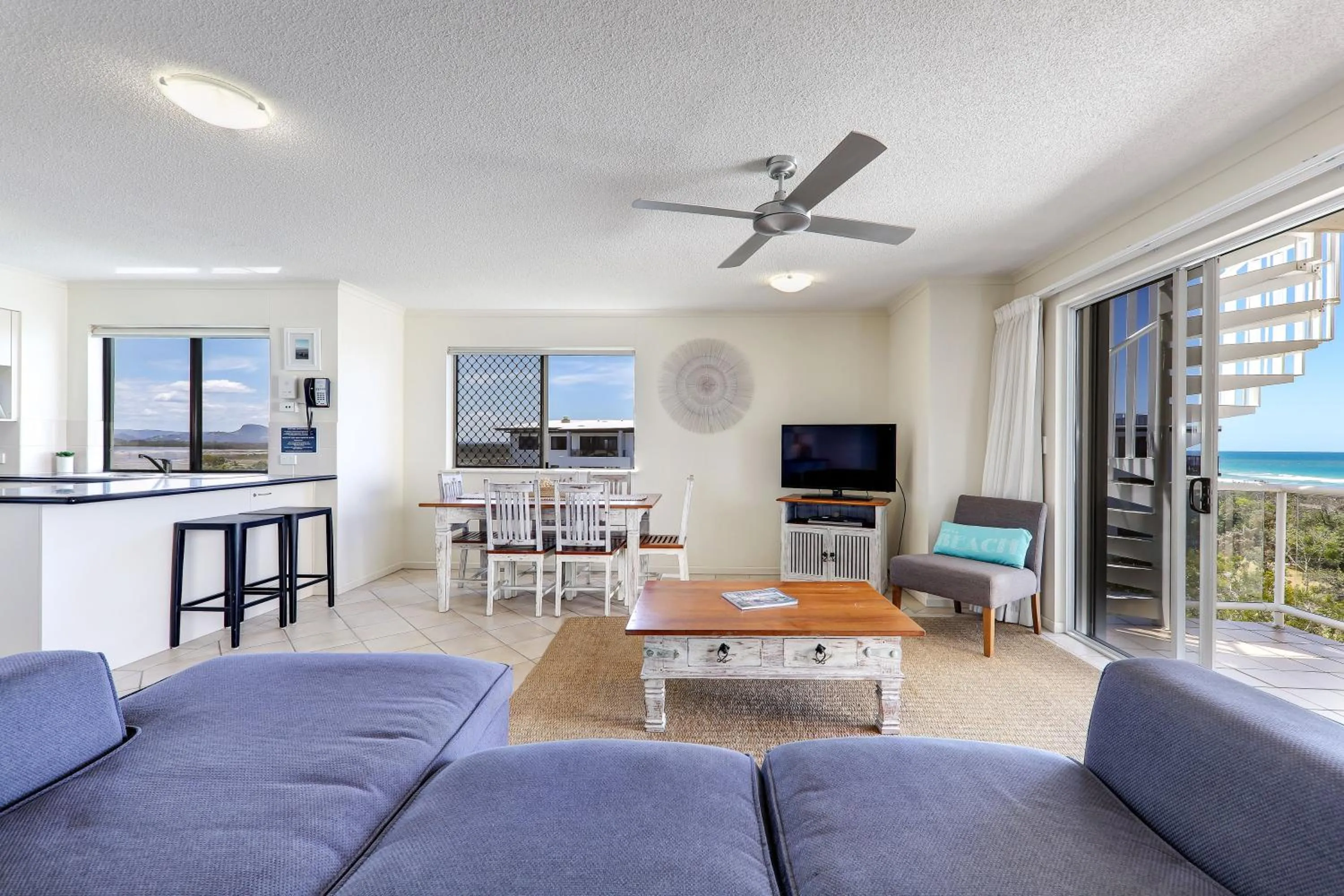 Seating area in Atlantis Marcoola