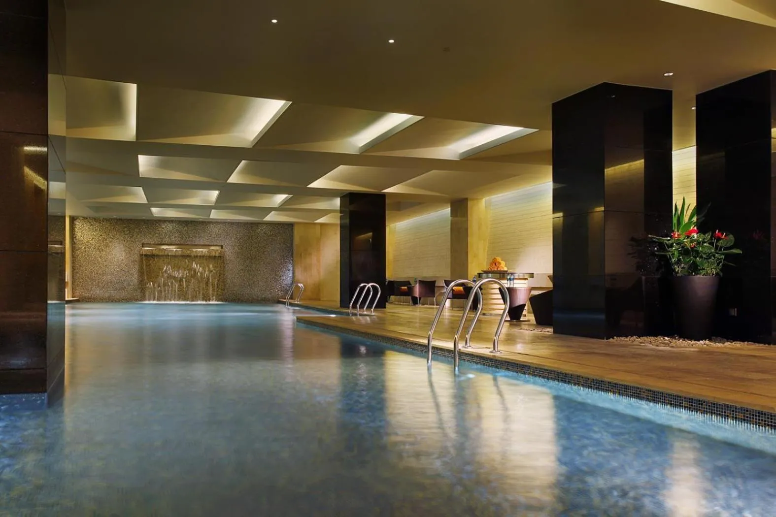 Pool view in Kempinski Hotel Yinchuan