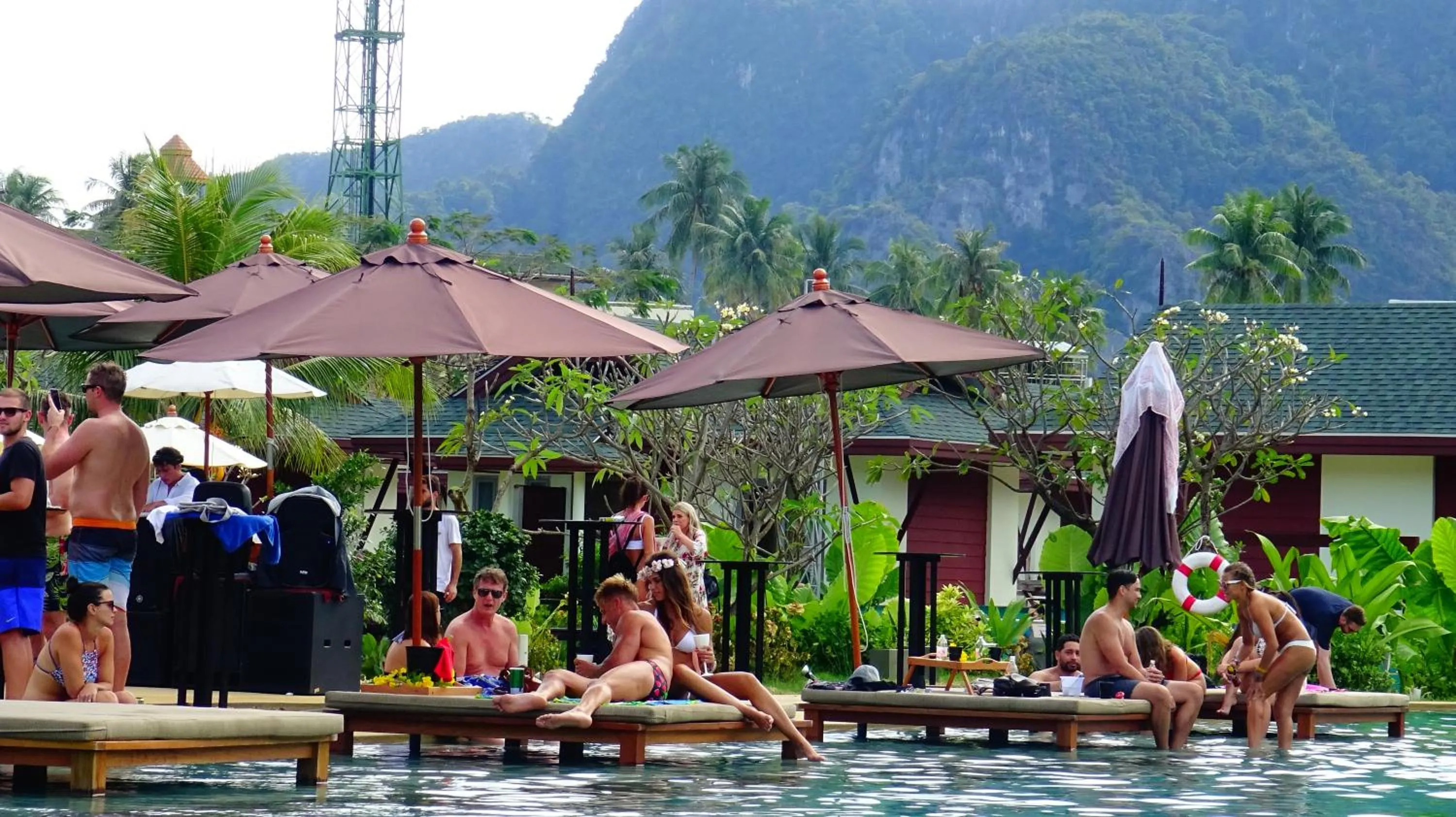 Pool view in PP Charlie Beach Resort