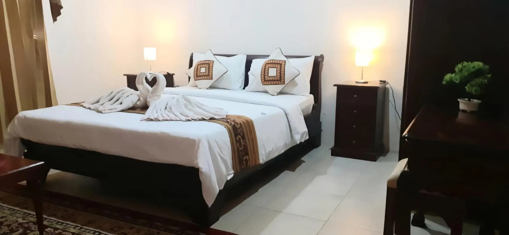 Bed in Seaview Beach Resort