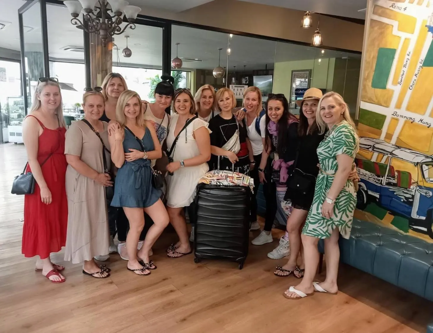 group of guests in Siri Oriental Bangkok Hotel