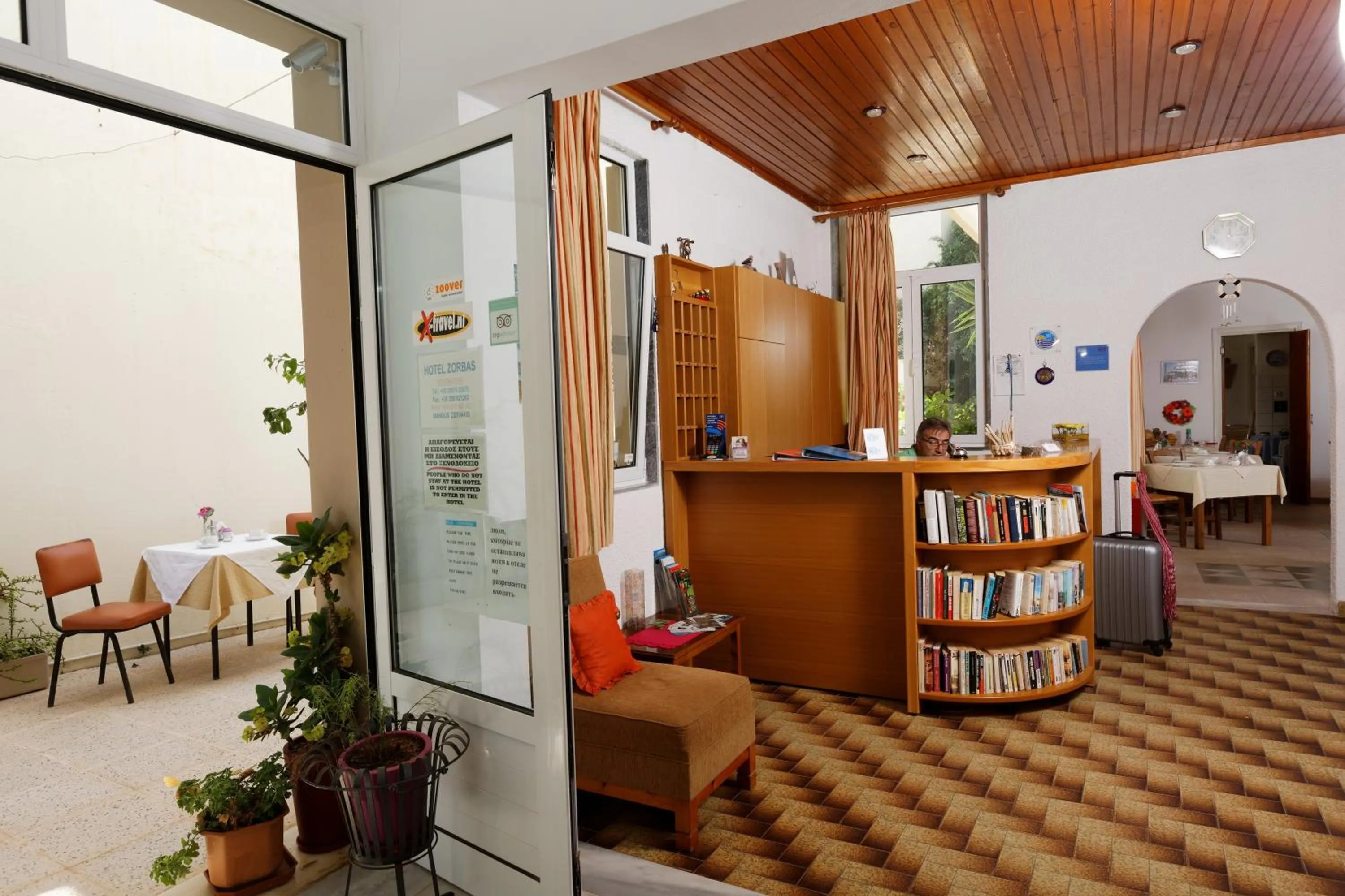 Lobby or reception in Zorbas Hotel