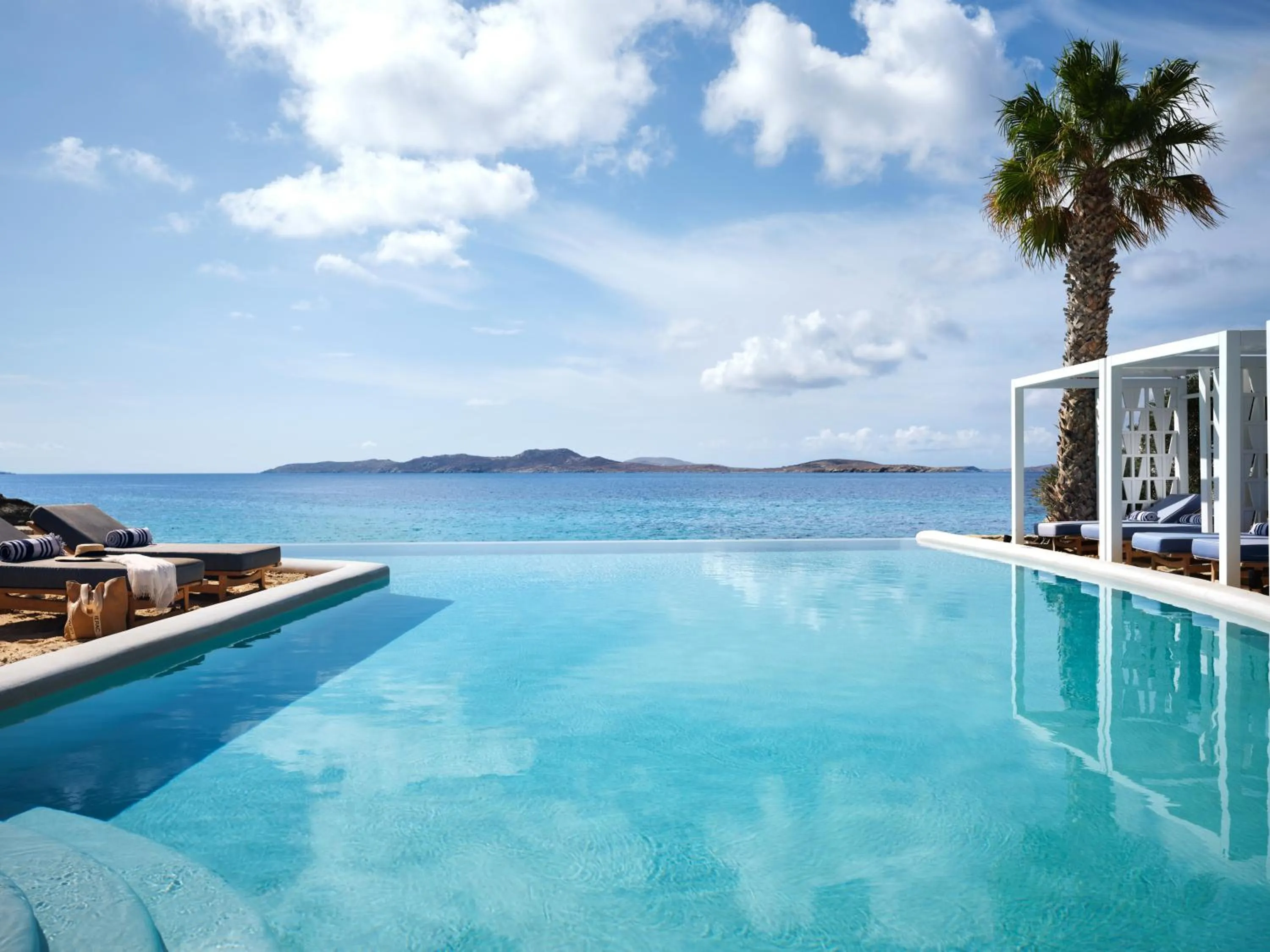 Pool view in Mykonos Grand Hotel & Resort