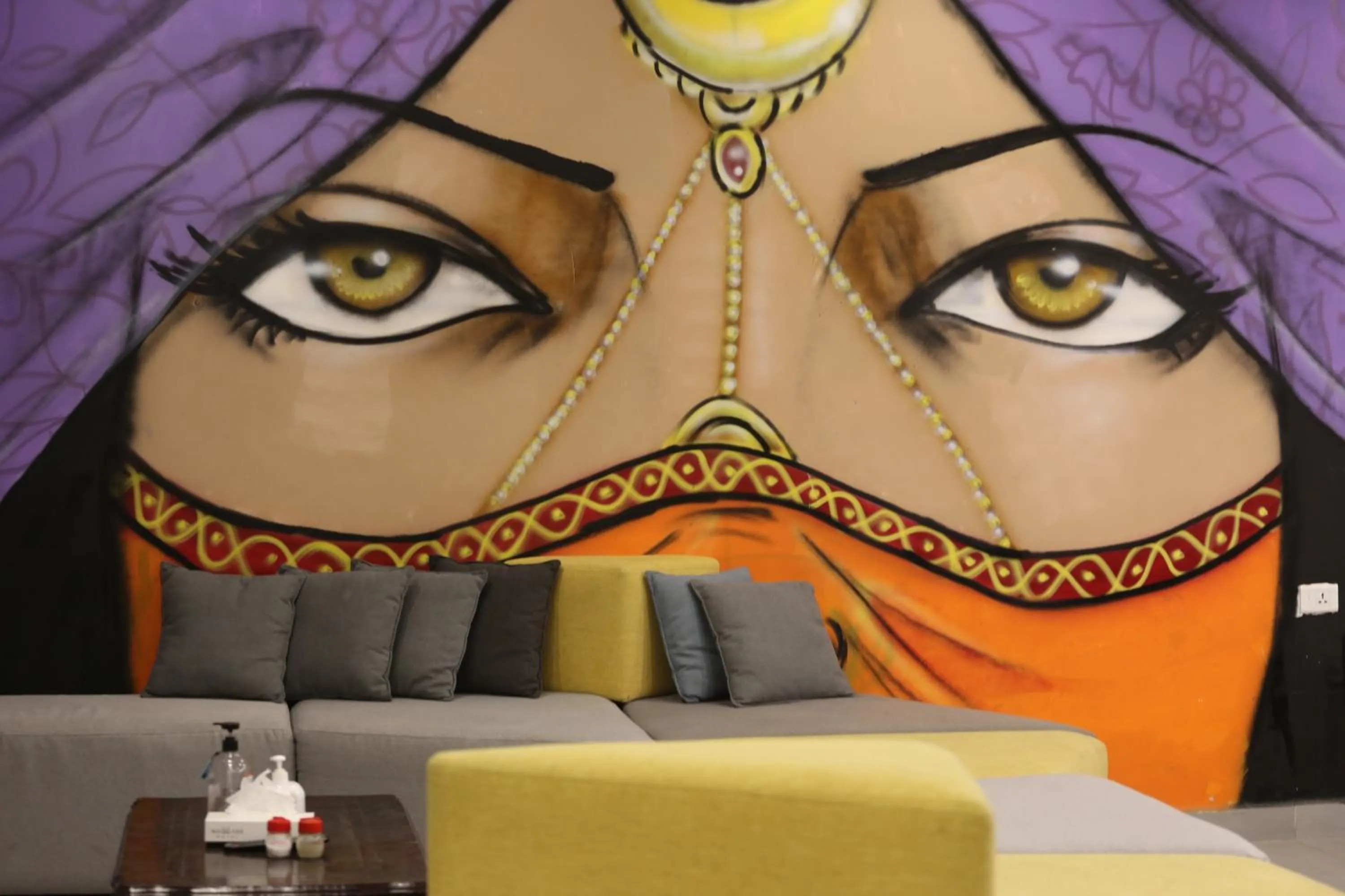 Seating area in Nomads Hotel