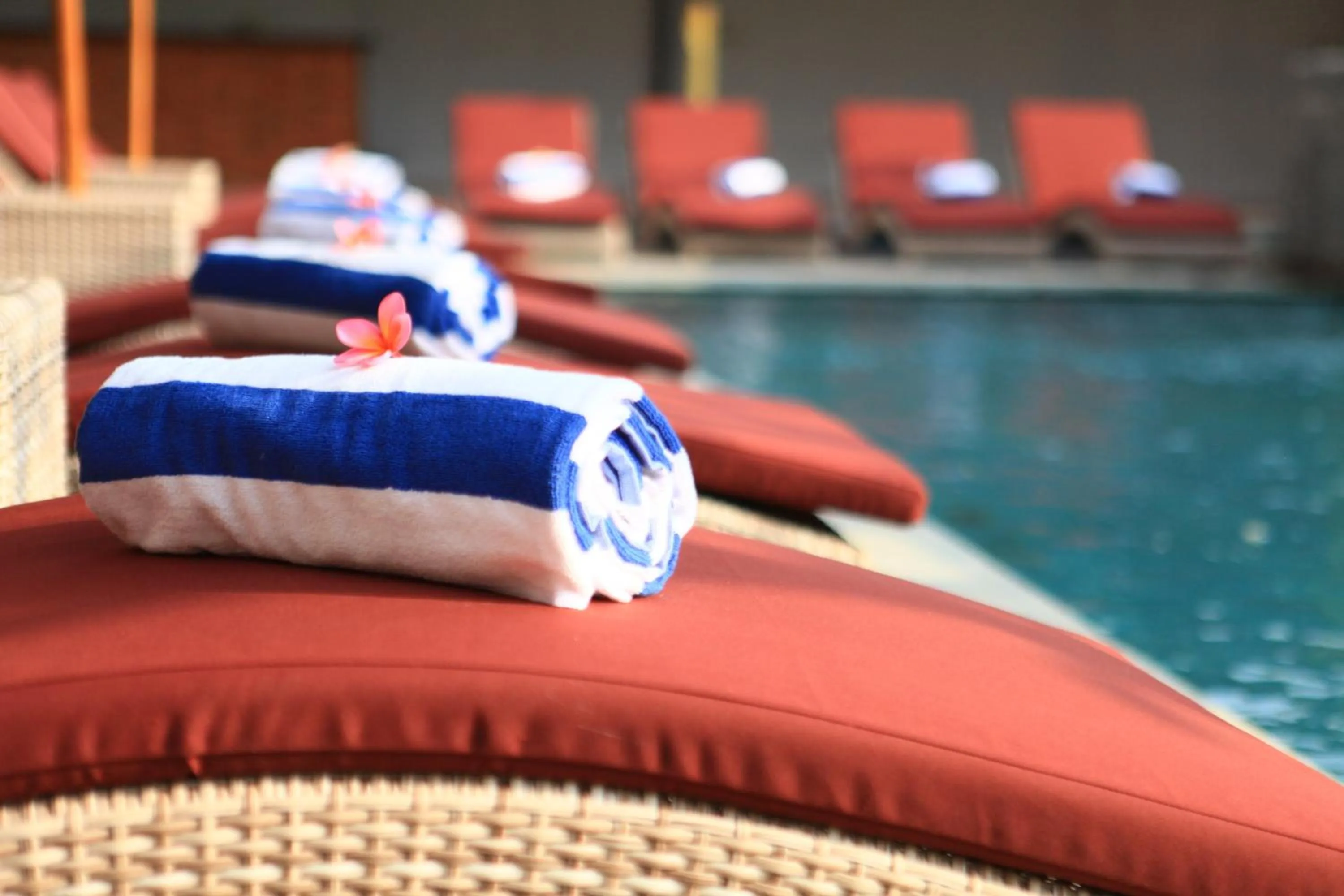 Swimming pool in Freddies Resort & Villas Ubud by Kanaya Hospitality