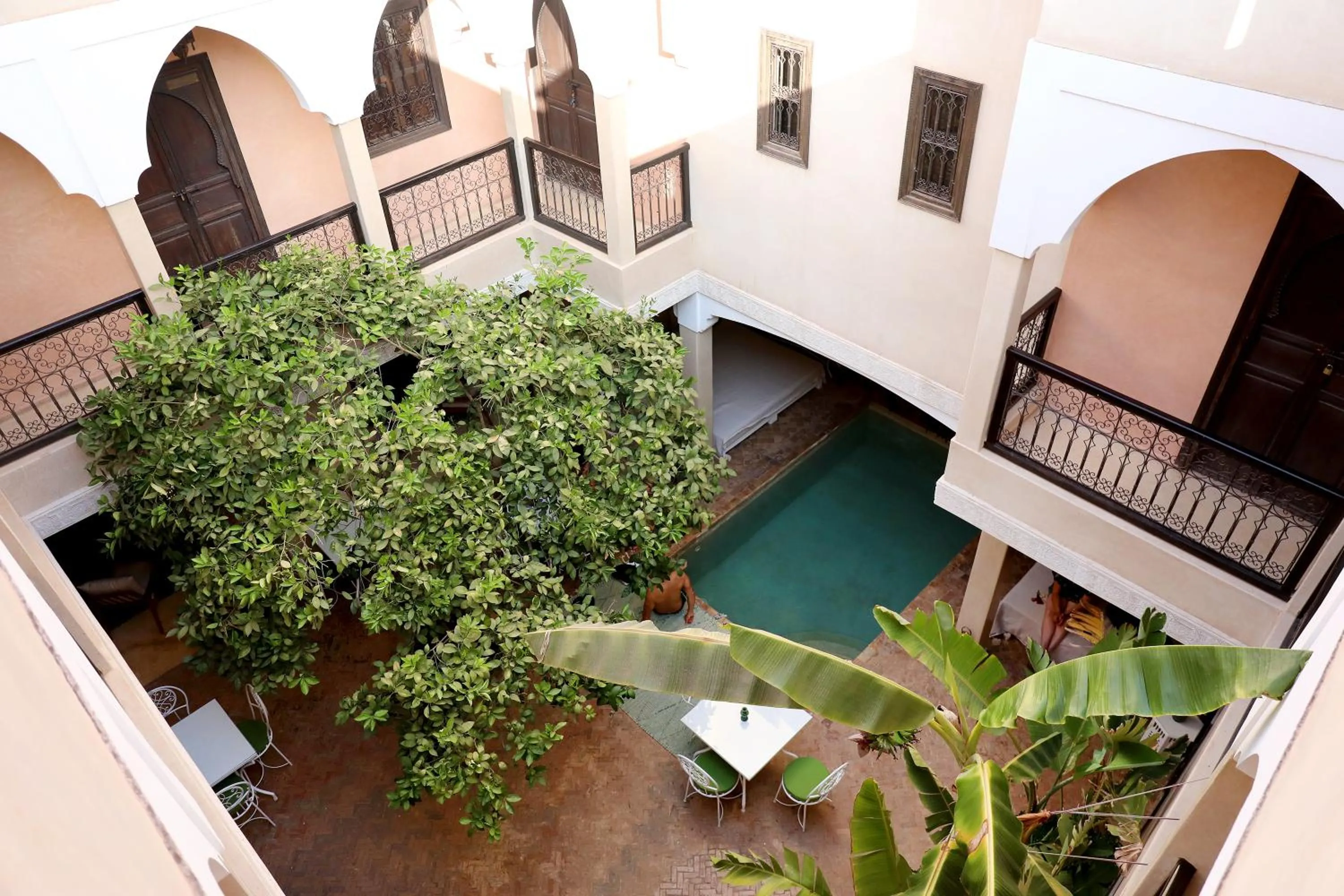 Bird's eye view in Riad l'Oiseau du Paradis