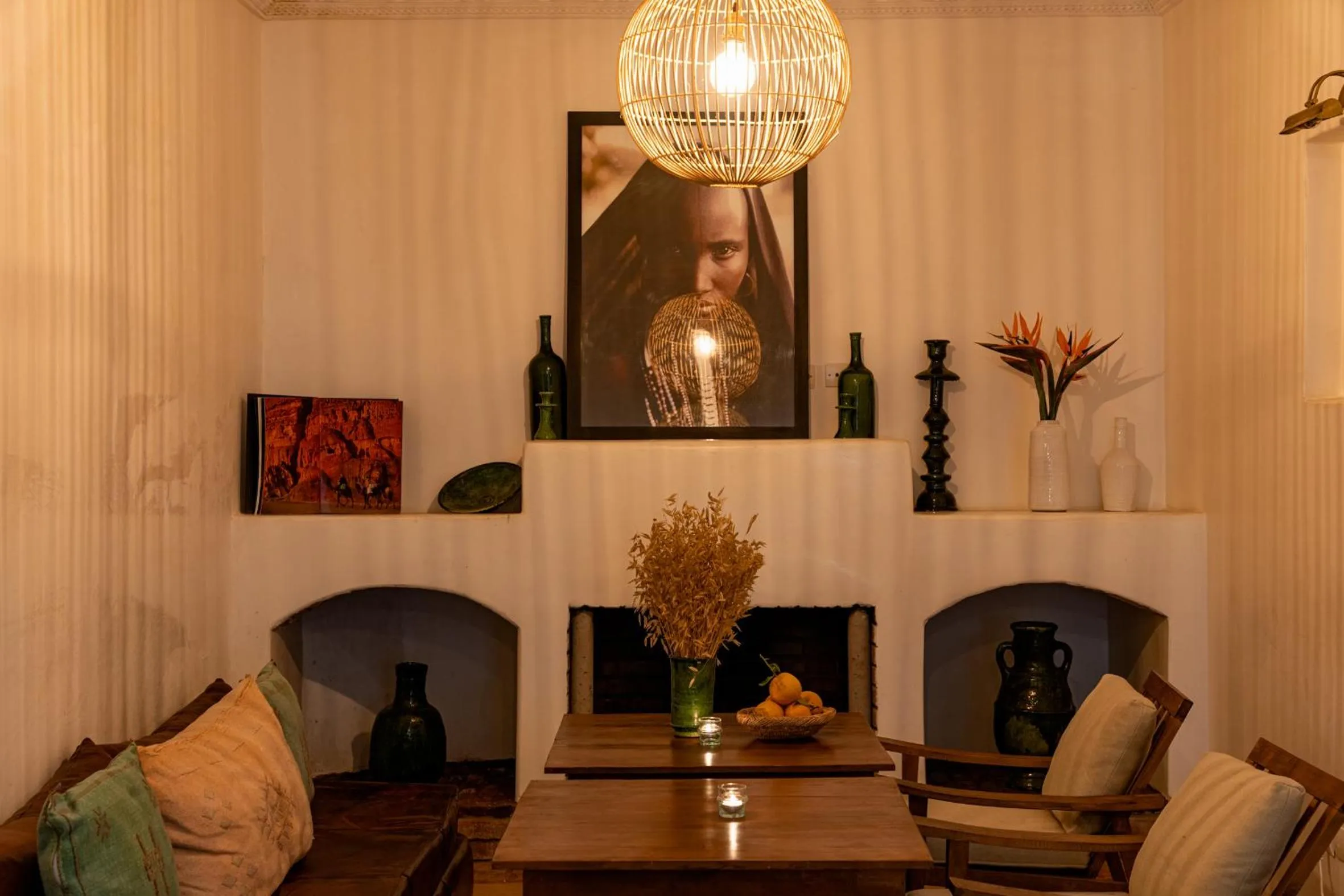 Seating area in Riad l'Oiseau du Paradis