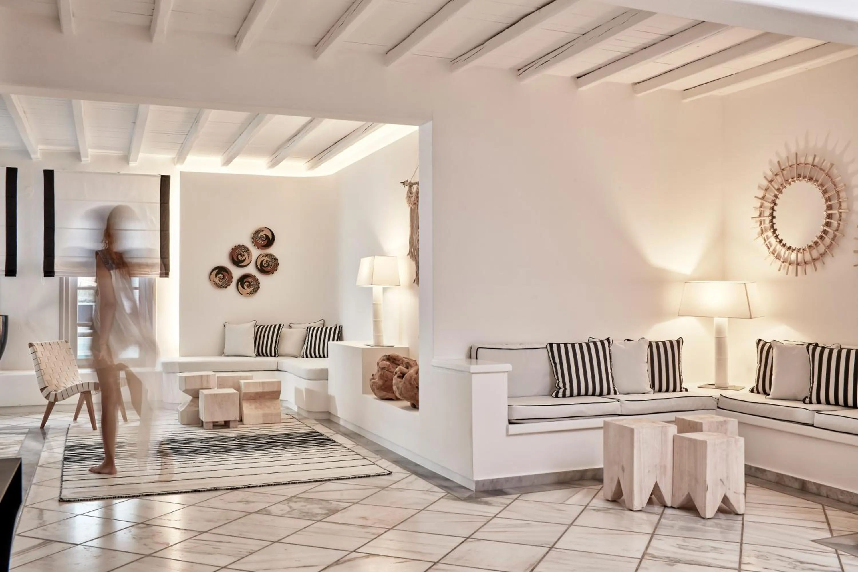 Lobby or reception in Mr and Mrs White Paros
