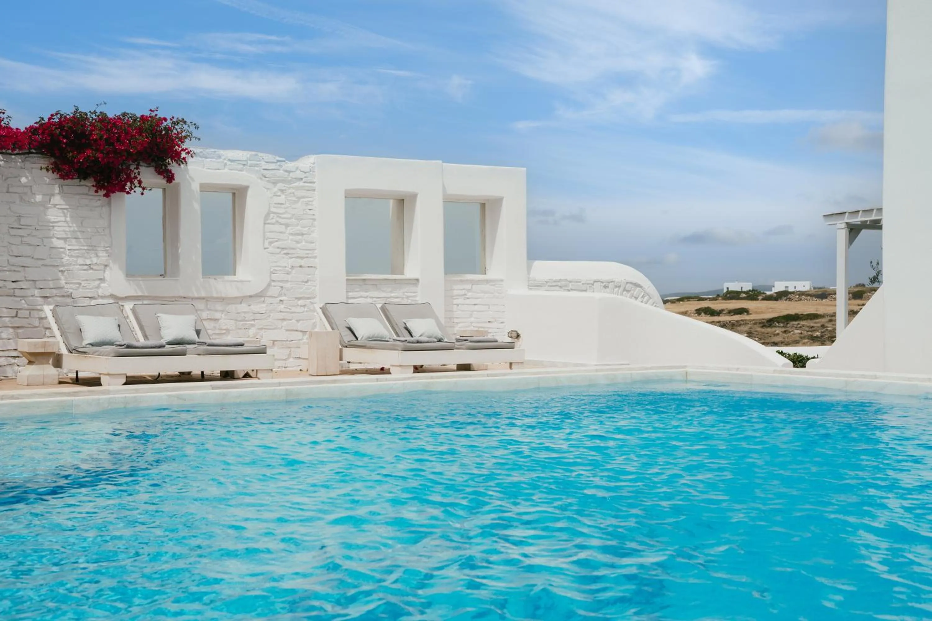 Swimming pool in Mr and Mrs White Paros