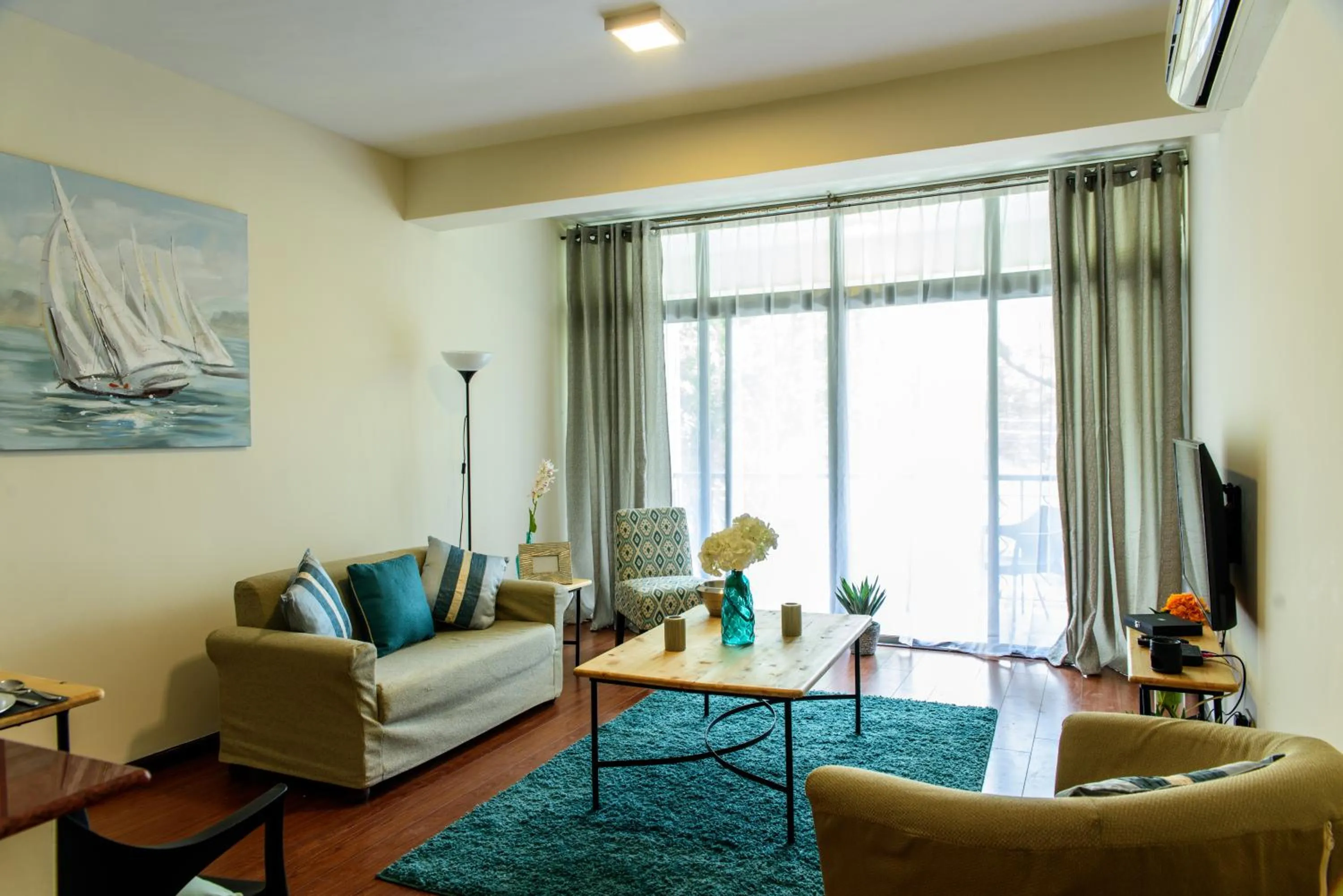 Living room in Fig Tree Residences