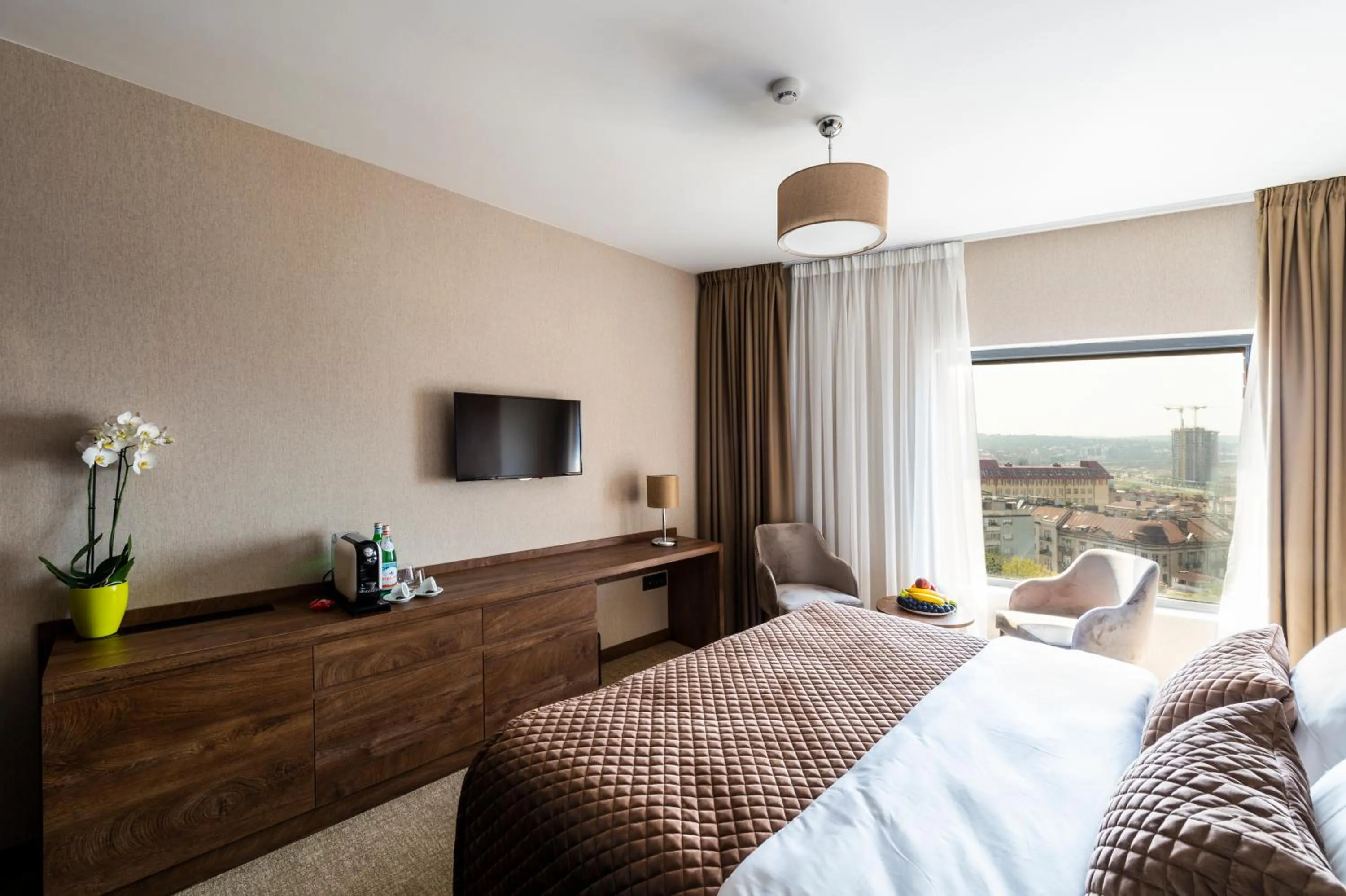 Bed in Amsterdam Hotel