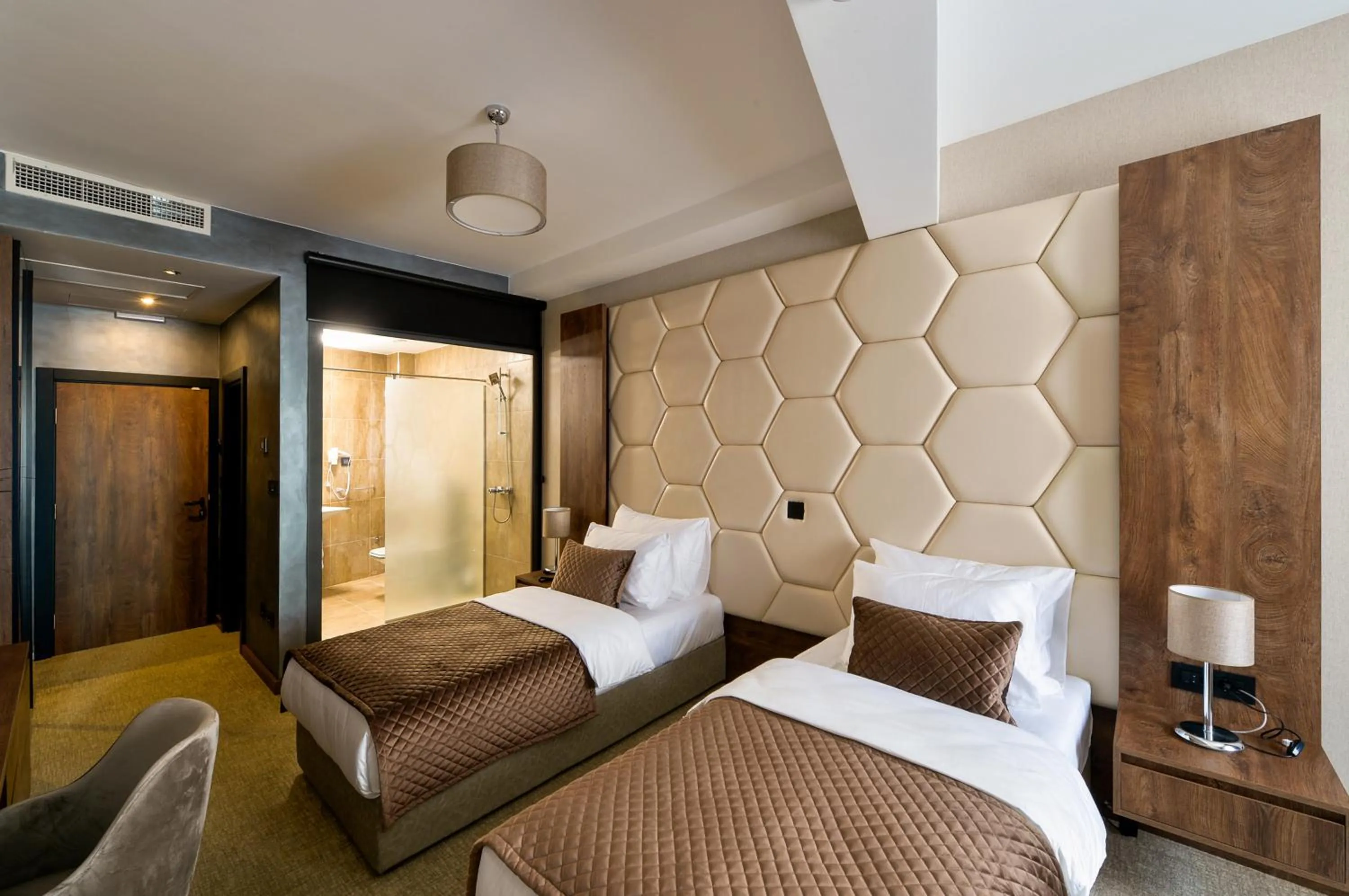 Bed in Amsterdam Hotel