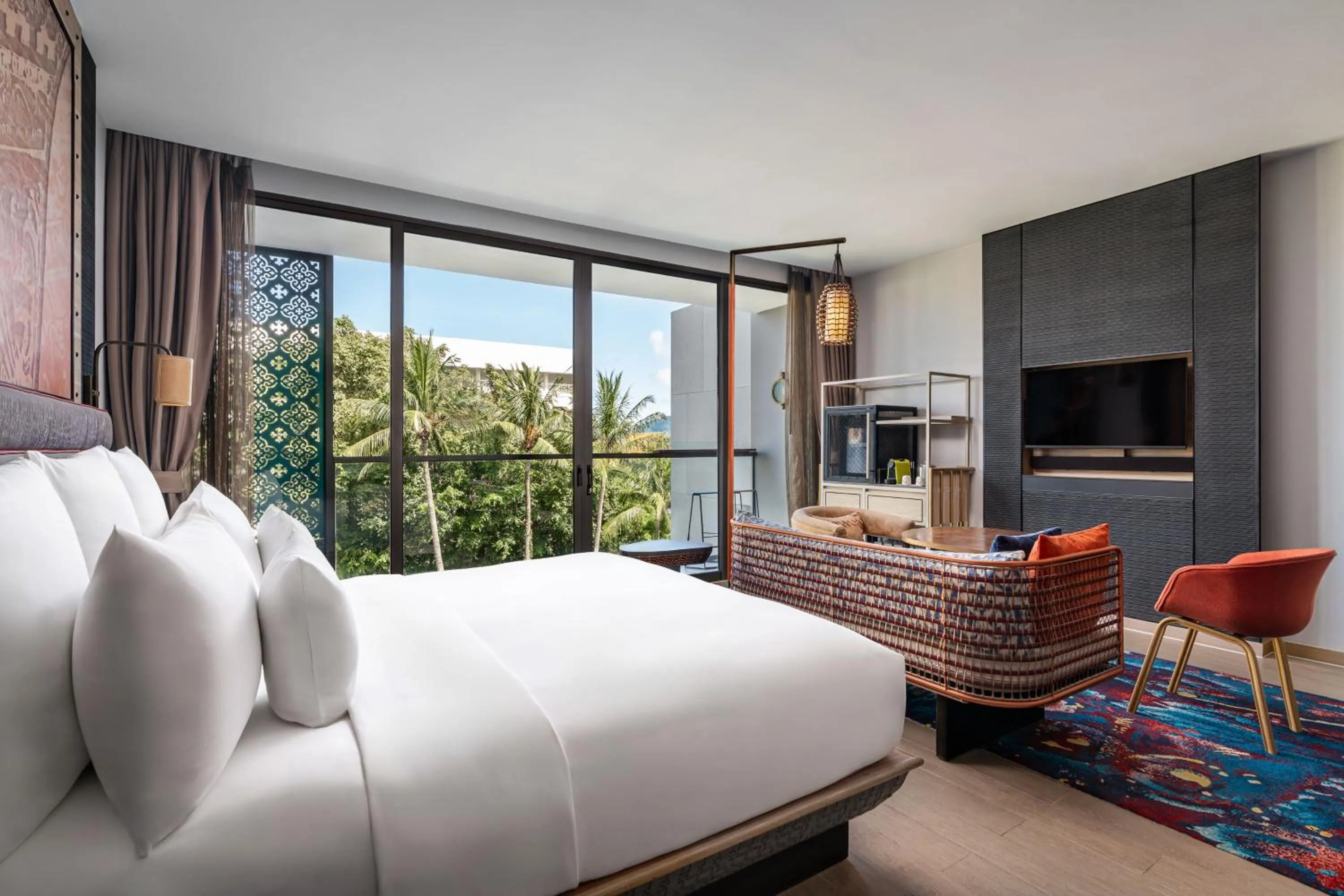 Seating area, Bed in Hotel Indigo Phuket Patong by IHG