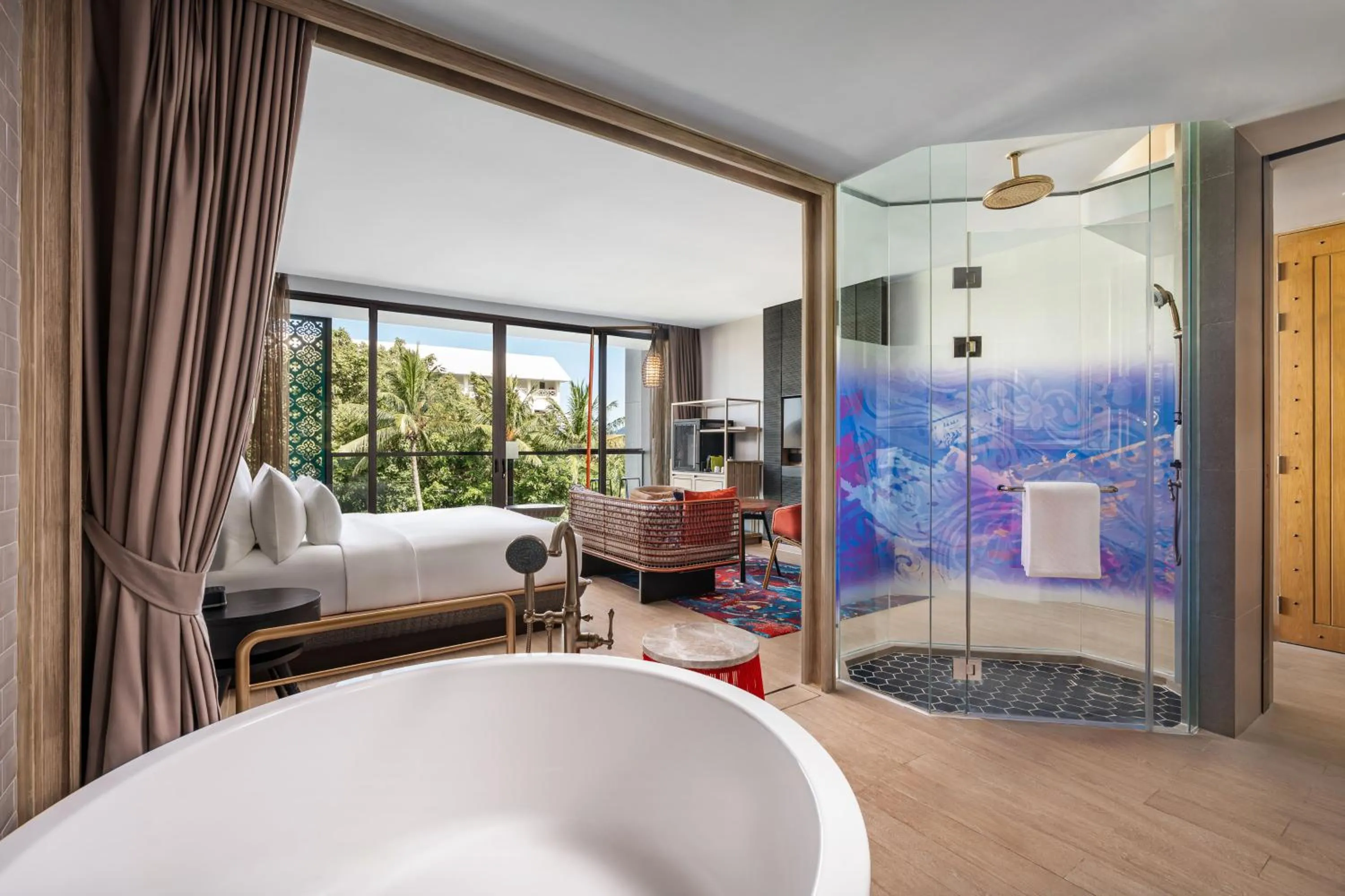 Bathroom, Bed in Hotel Indigo Phuket Patong by IHG