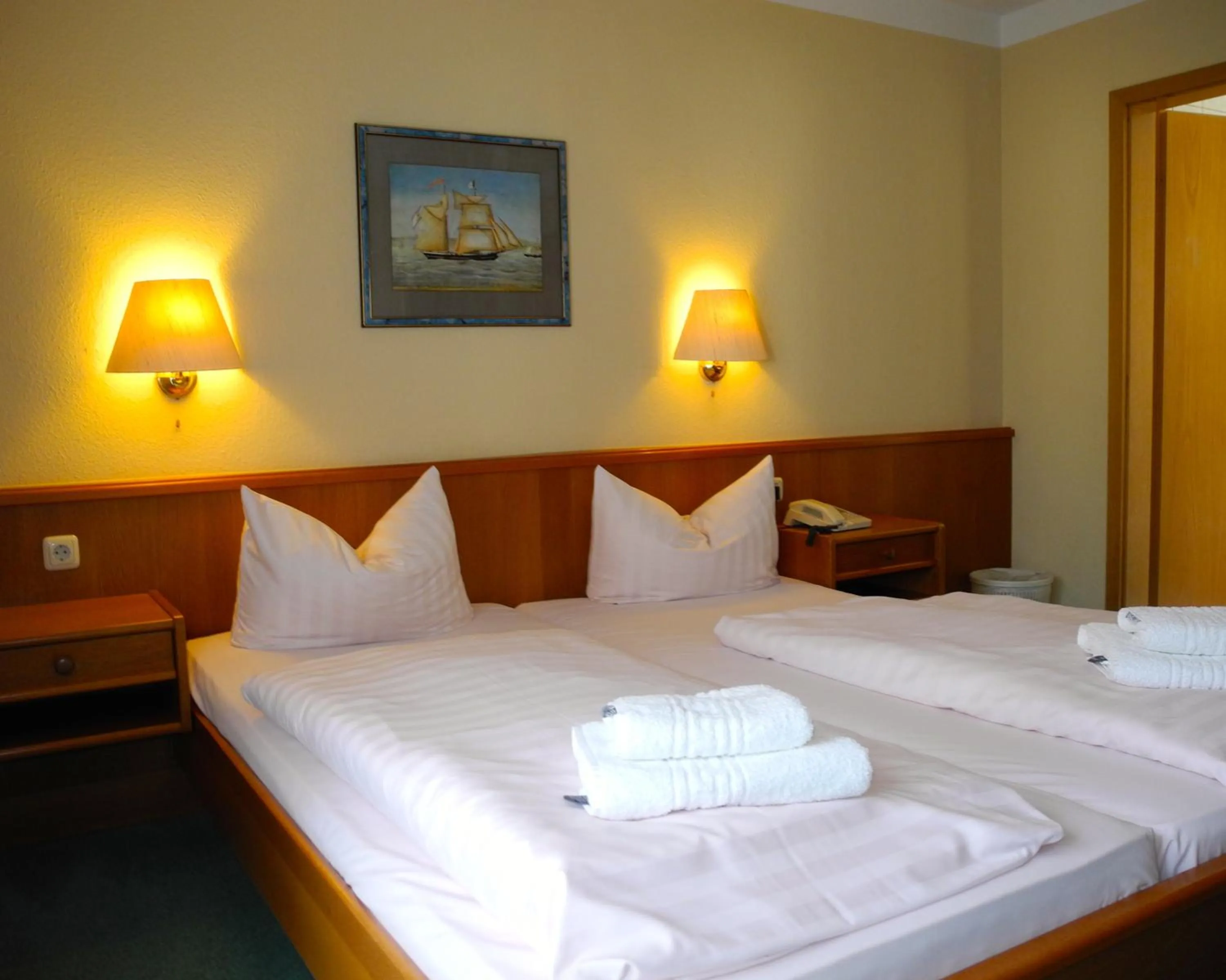 Bed in Pension Kühne