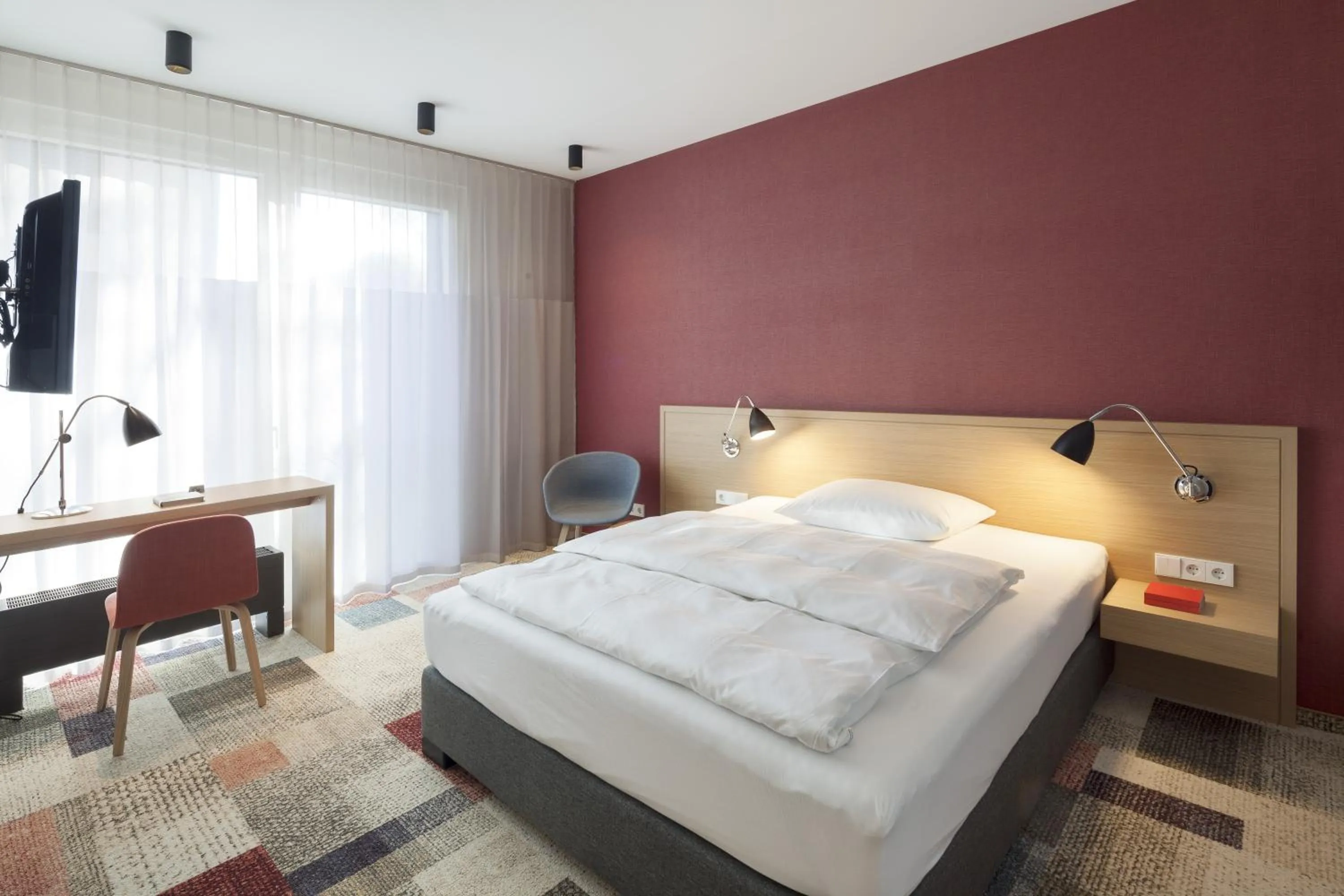 Bed in Hotel Schwanen