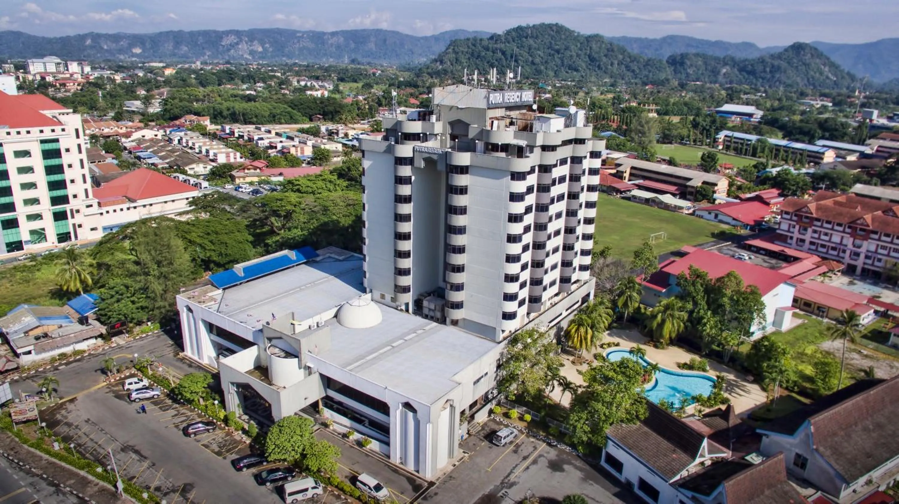 Bird's eye view in The Putra Regency Hotel