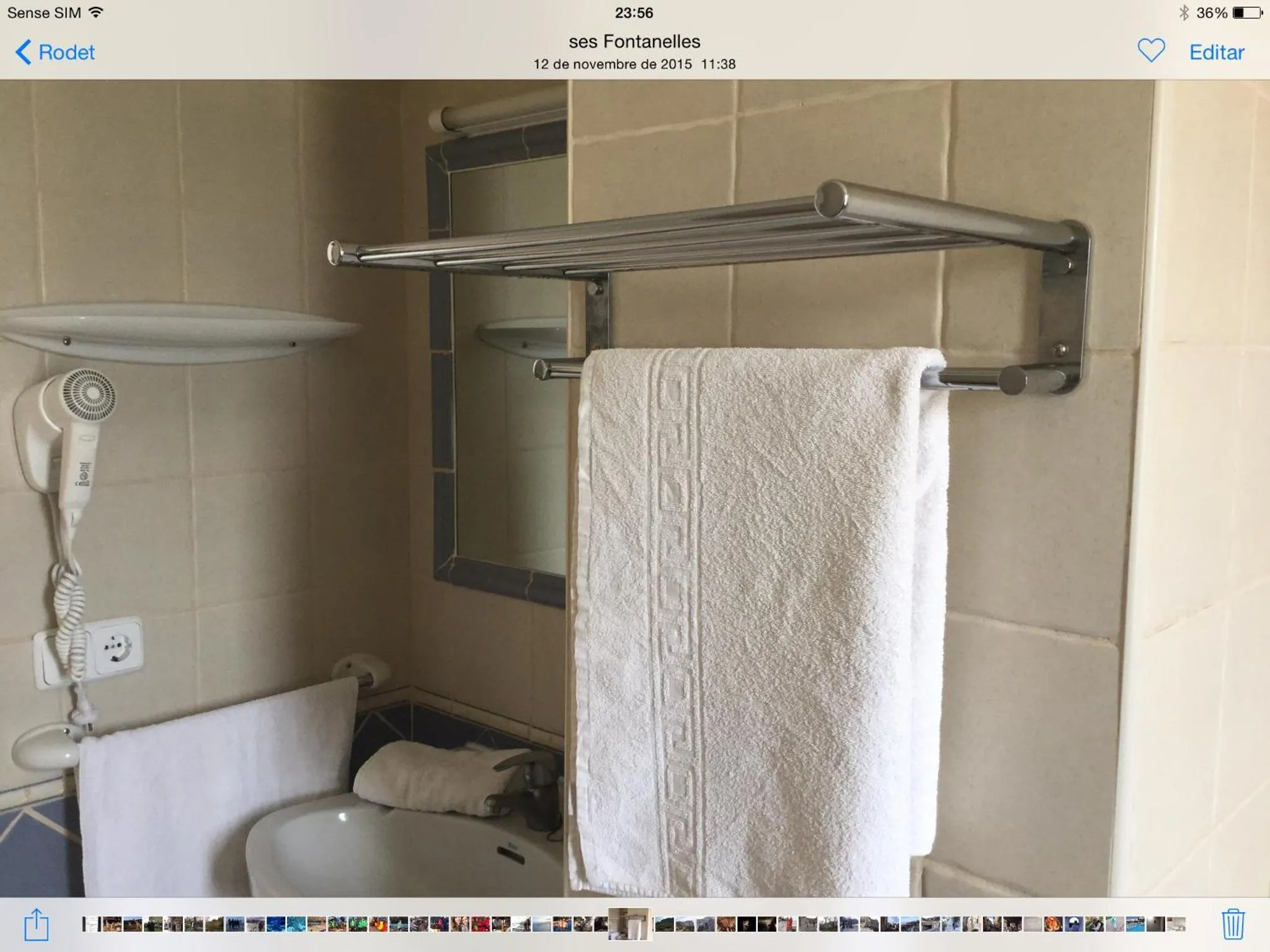 Bathroom in Apartamentos Alba