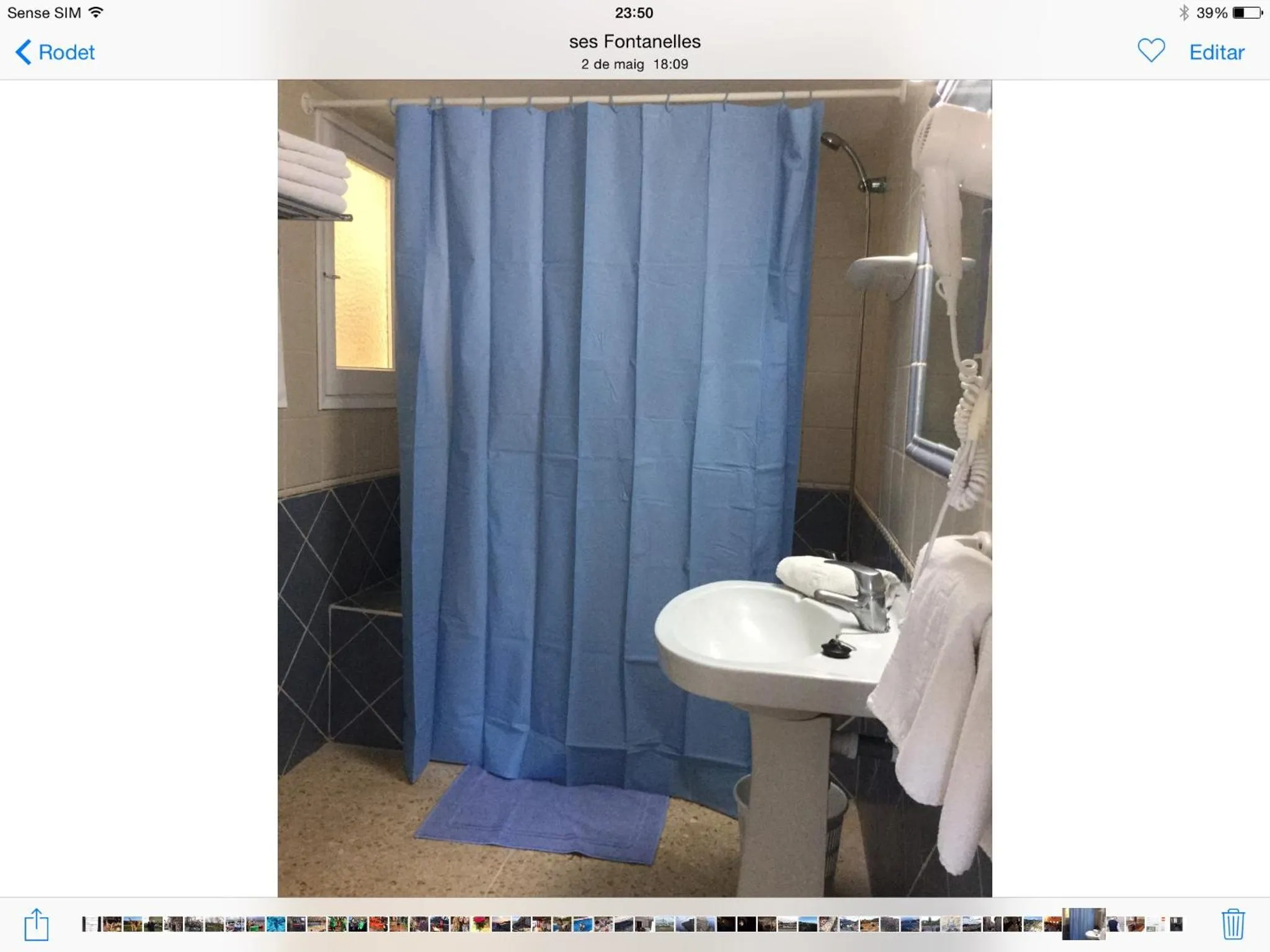 Bathroom in Apartamentos Alba