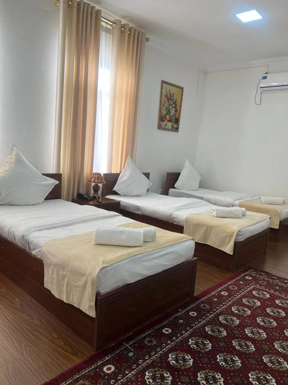 Bed in Karakalpak Palace Hotel