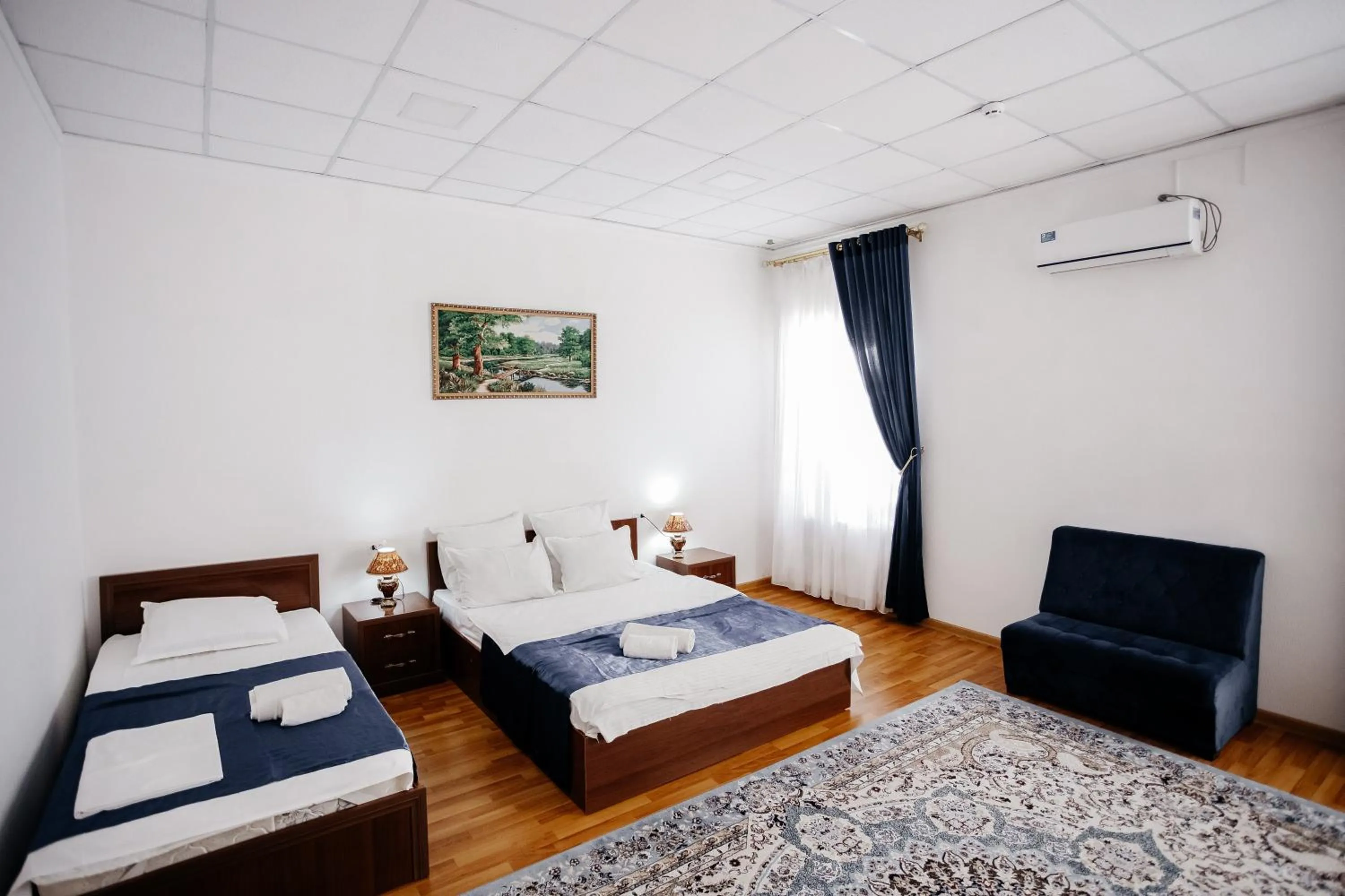 Bed in Karakalpak Palace Hotel