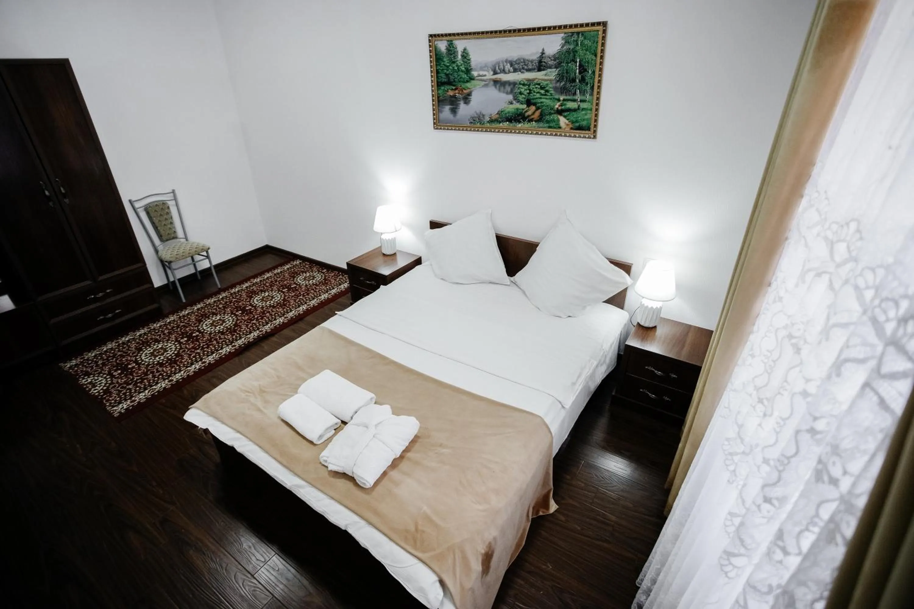 Bed in Karakalpak Palace Hotel