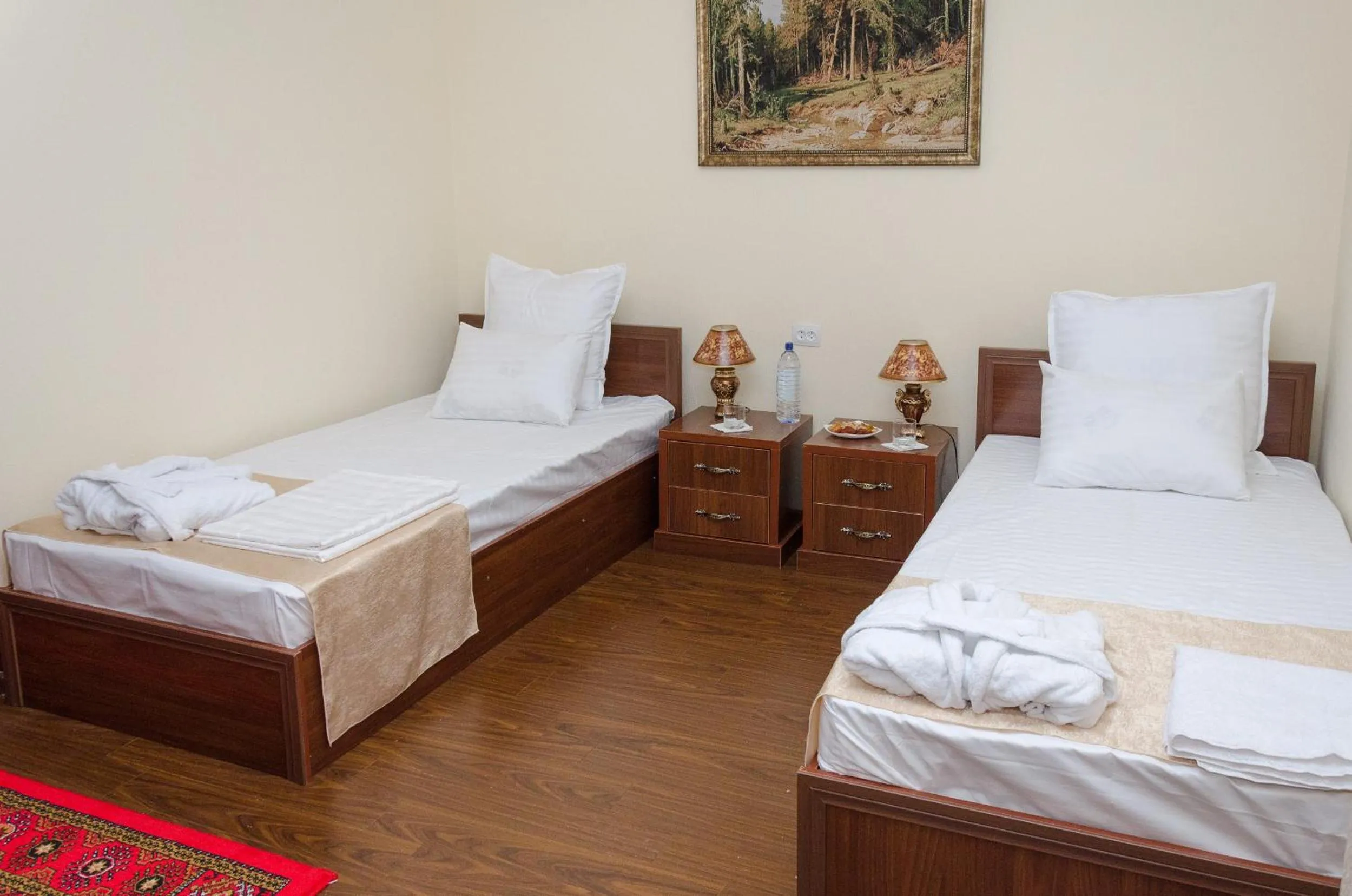 Bed in Karakalpak Palace Hotel