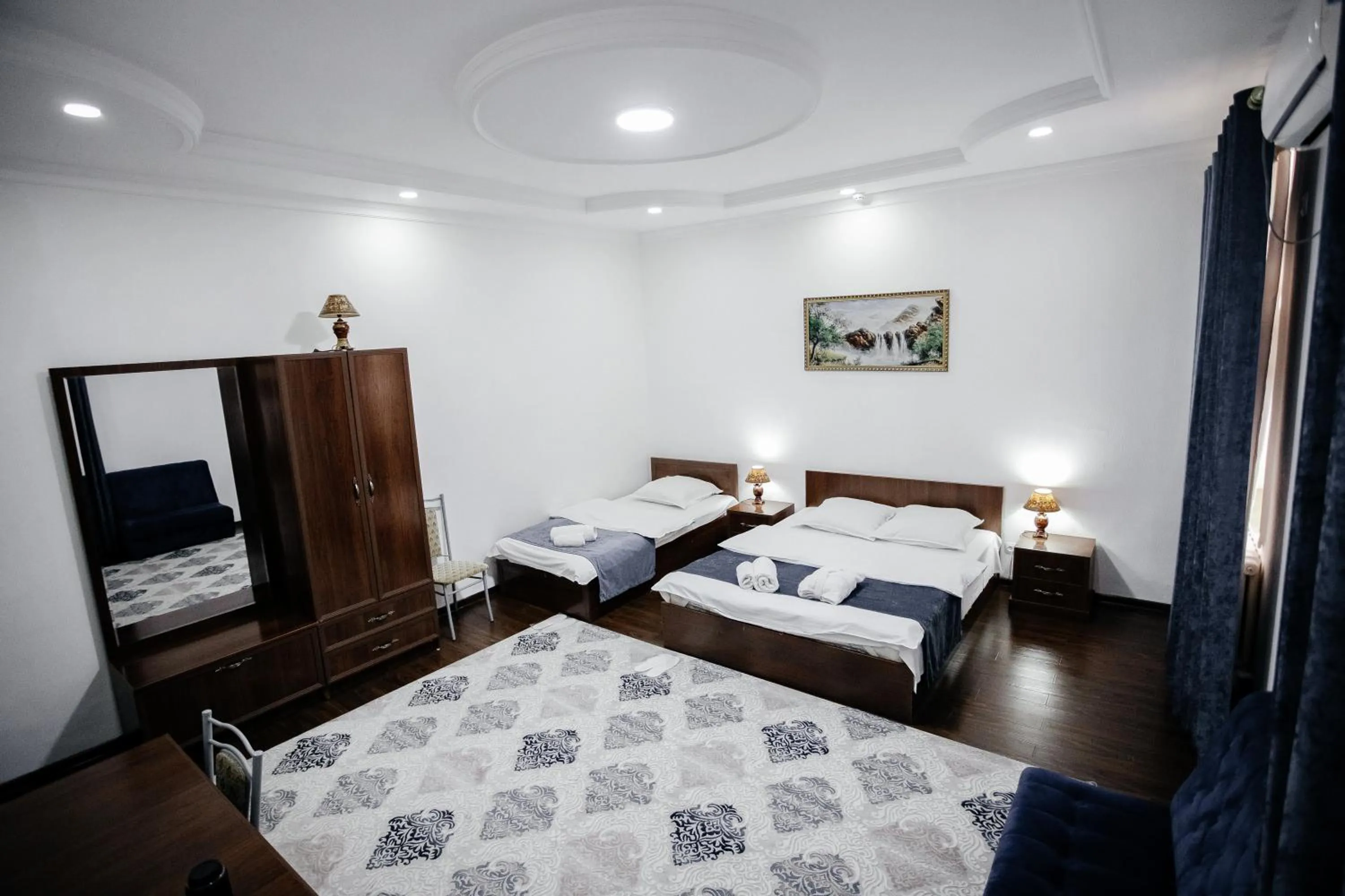 Bed in Karakalpak Palace Hotel