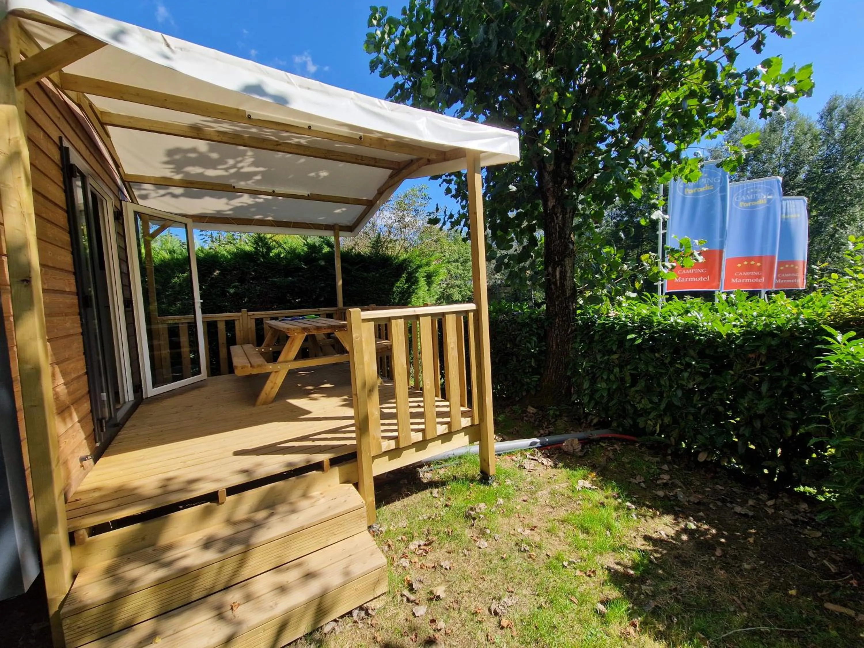 Patio in Camping Marmotel