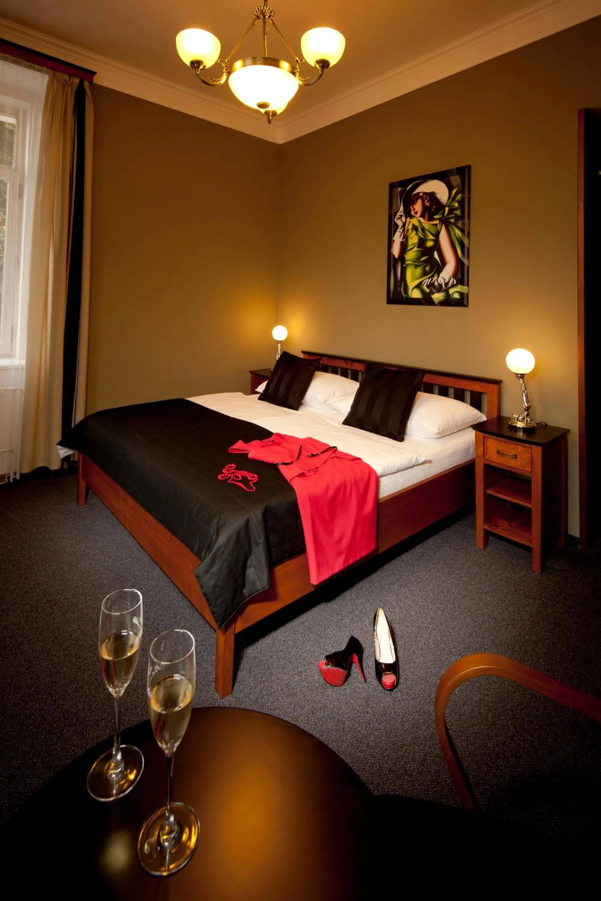 Bed in Hotel Havel