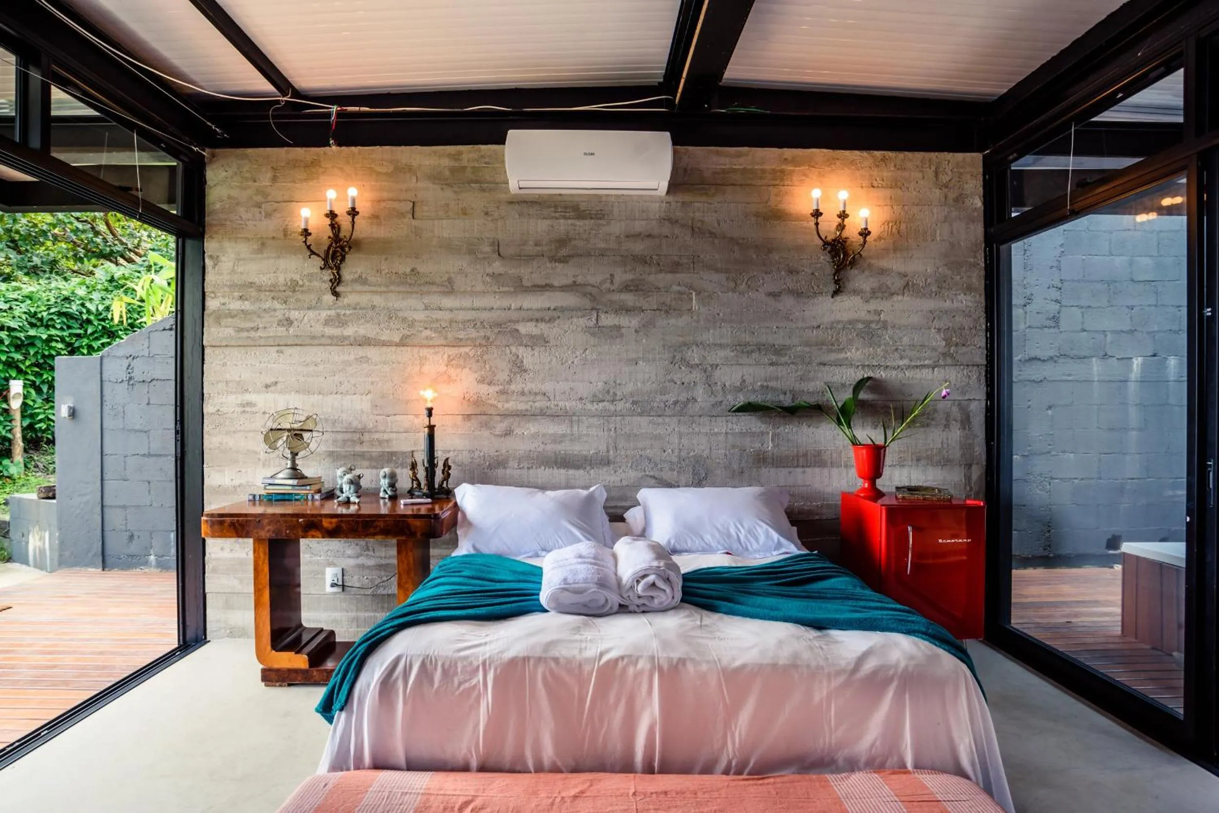 Bed in Vila Bambu Ilhabela, Santa Tereza