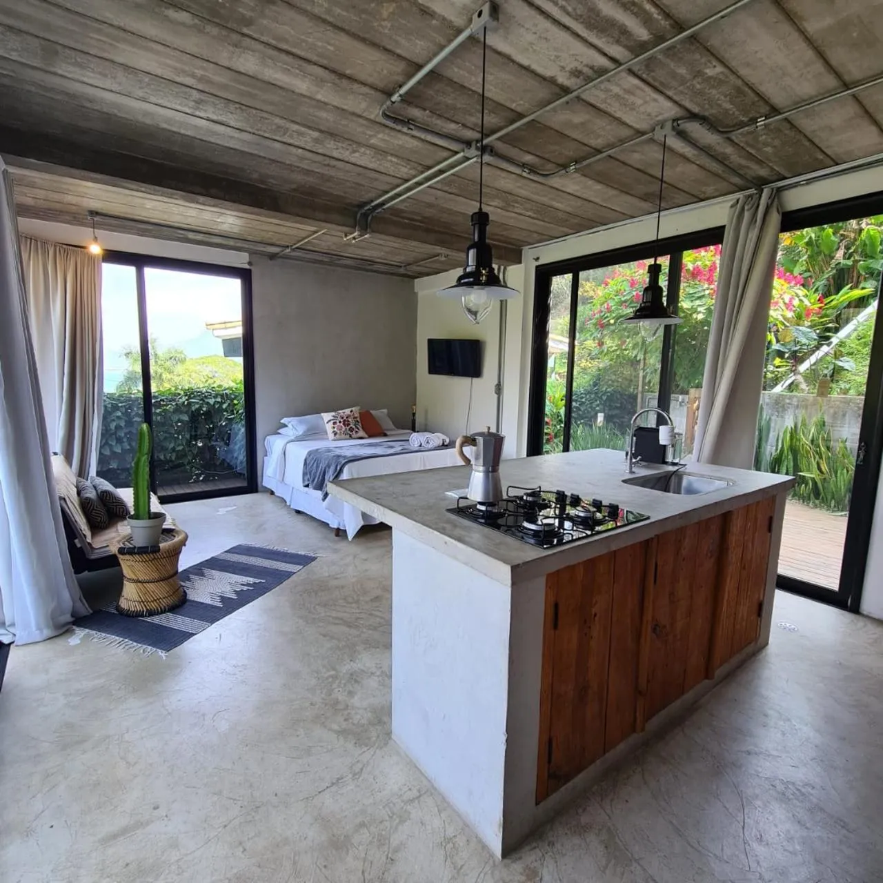 Bed in Vila Bambu Ilhabela, Santa Tereza