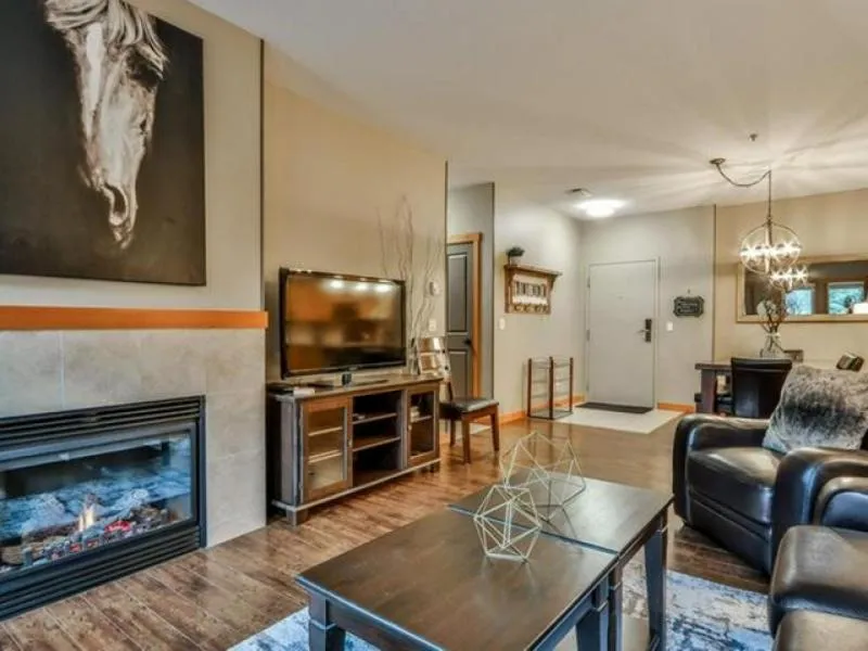 TV and multimedia in Suites with Pool & Hot tubs managed by Little Sister Getaways