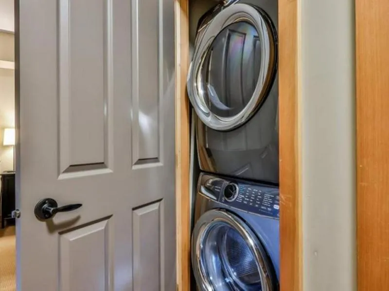 laundry in Suites with Pool & Hot tubs managed by Little Sister Getaways