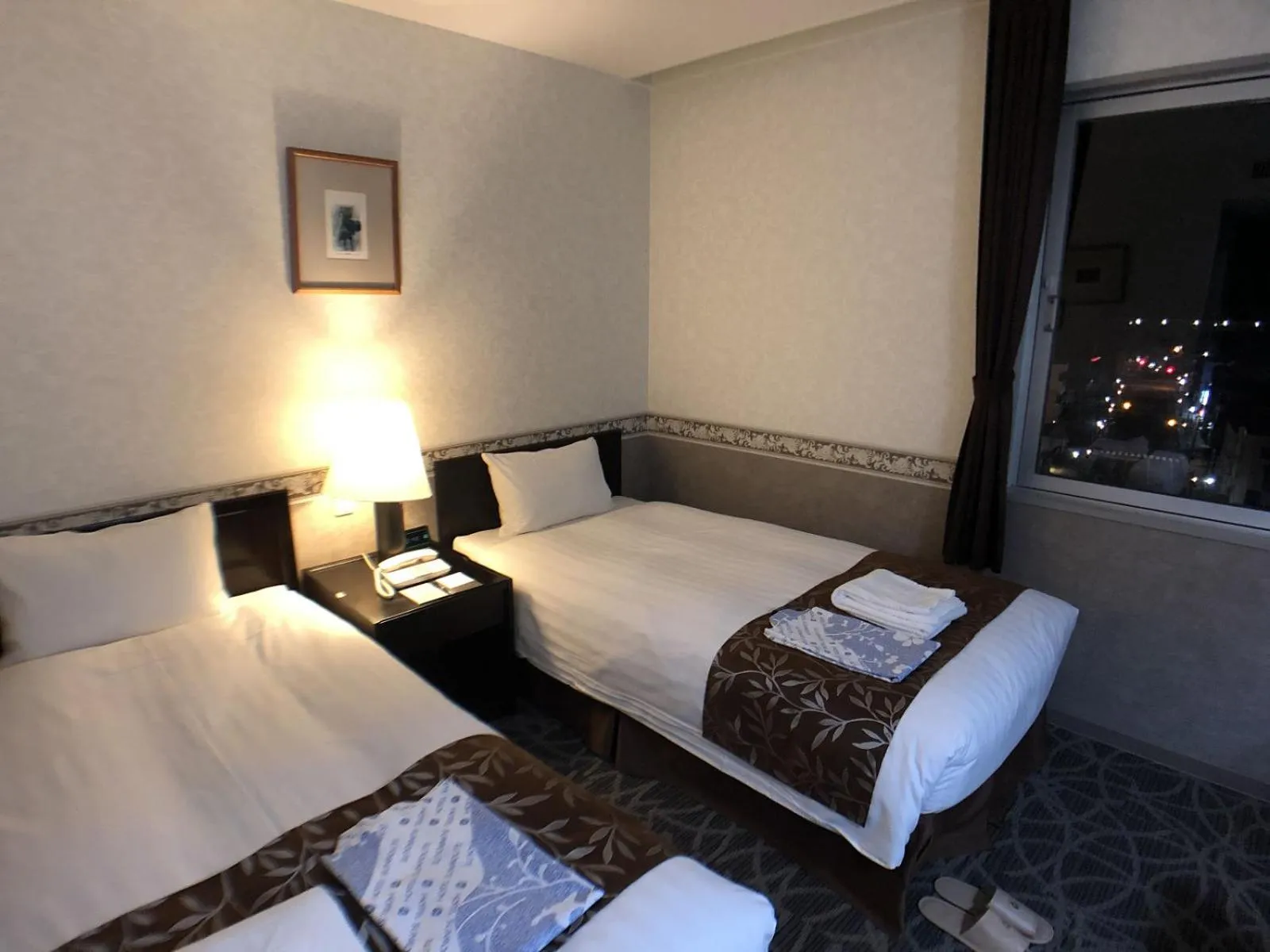 Bedroom, Bed in Hotel Crown Hills Kamaishi