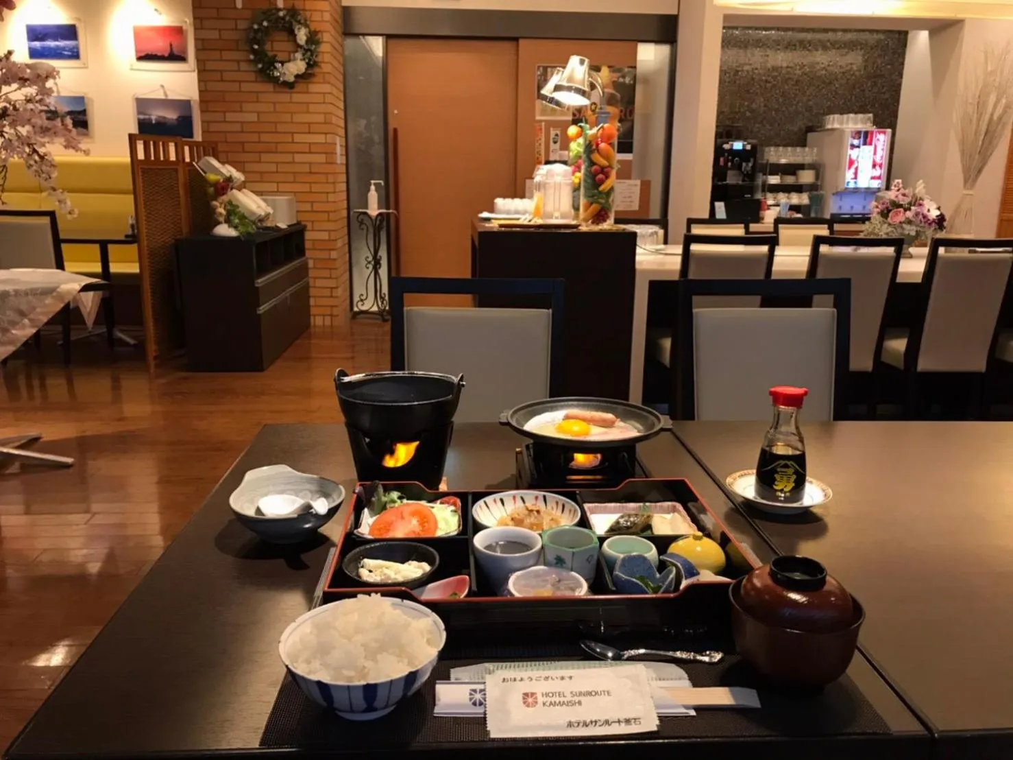 Breakfast in Hotel Crown Hills Kamaishi