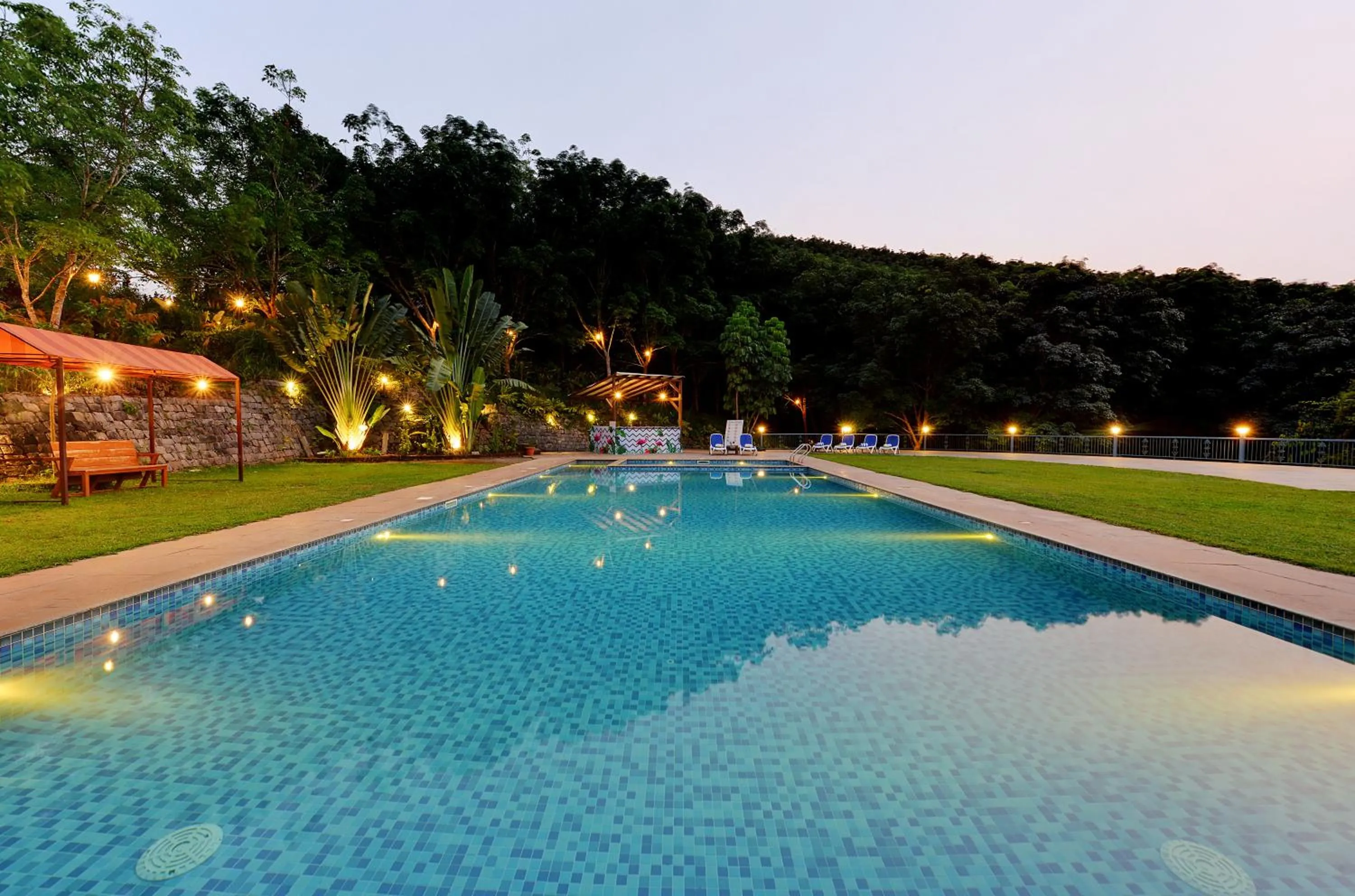 Swimming pool in The Estate Resort , Mangalore