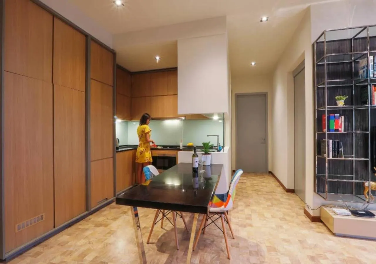 Kitchen or kitchenette in Expressionz 48th floor Sky Pool