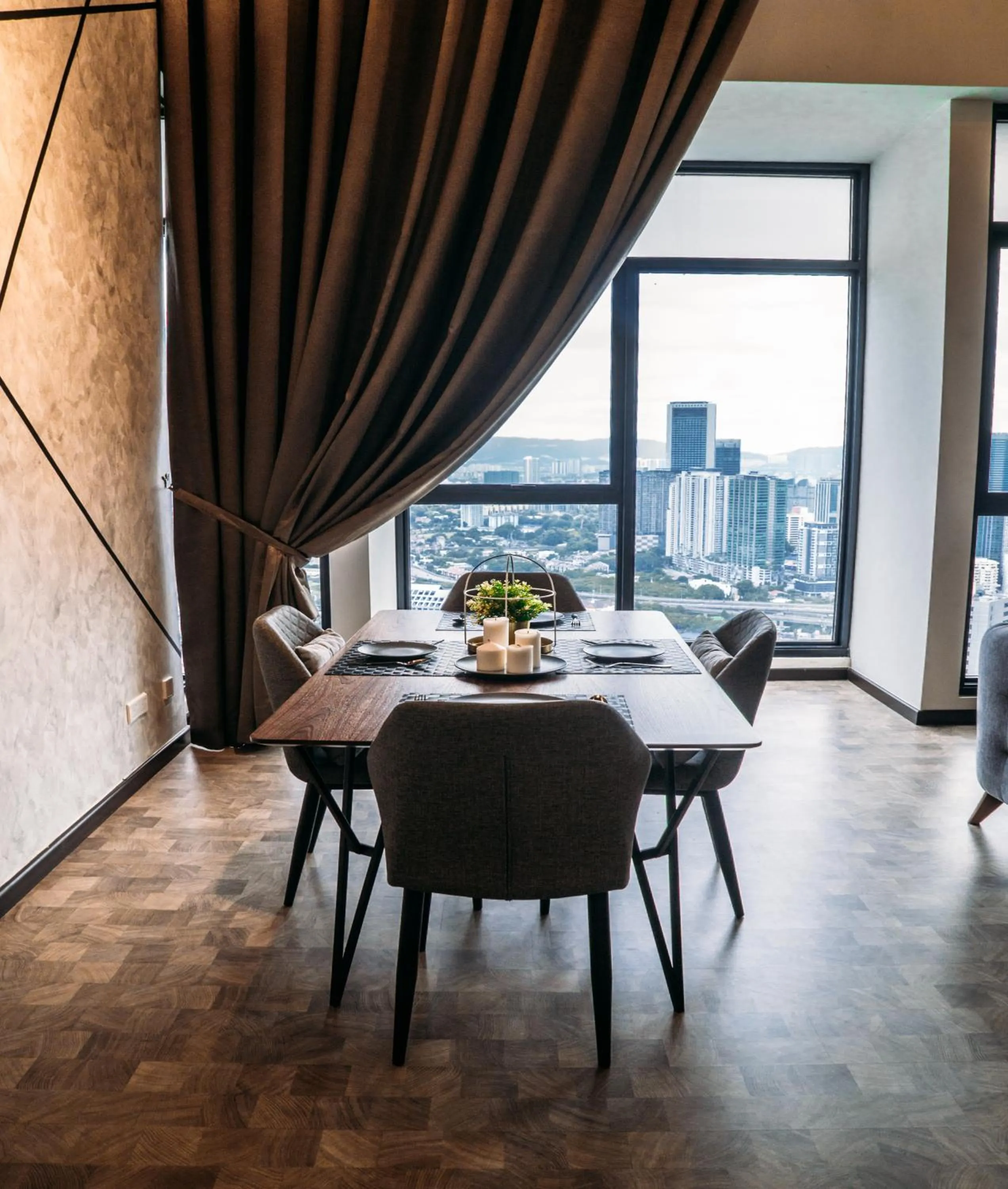 Living room in Expressionz 48th floor Sky Pool