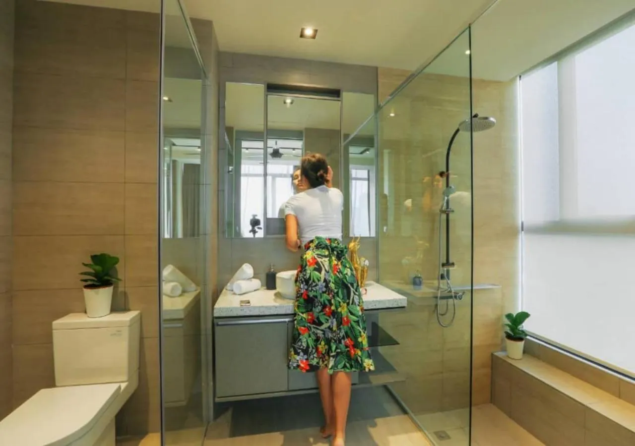 Bathroom in Expressionz 48th floor Sky Pool