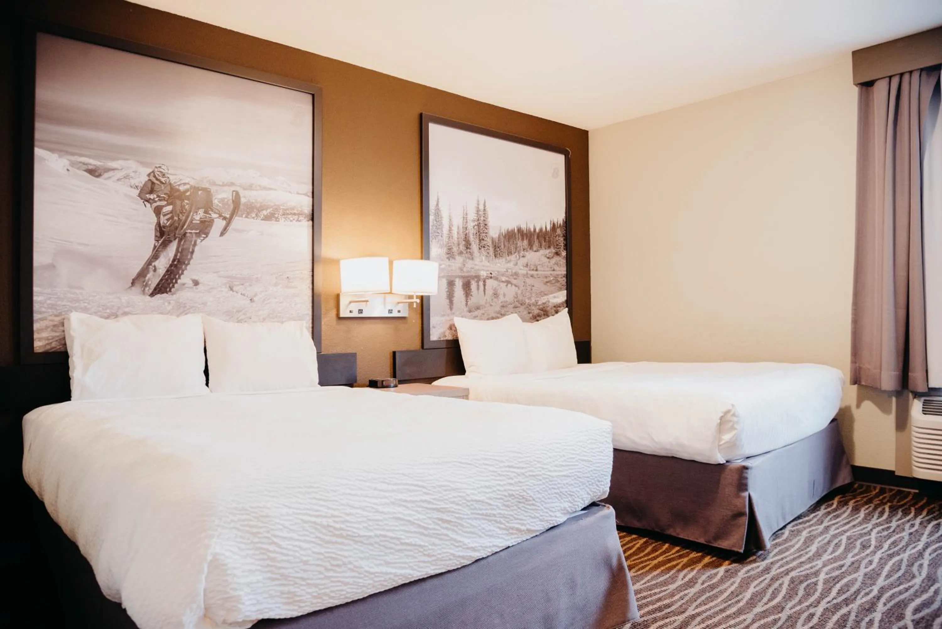 Bed in Super 8 by Wyndham Revelstoke BC