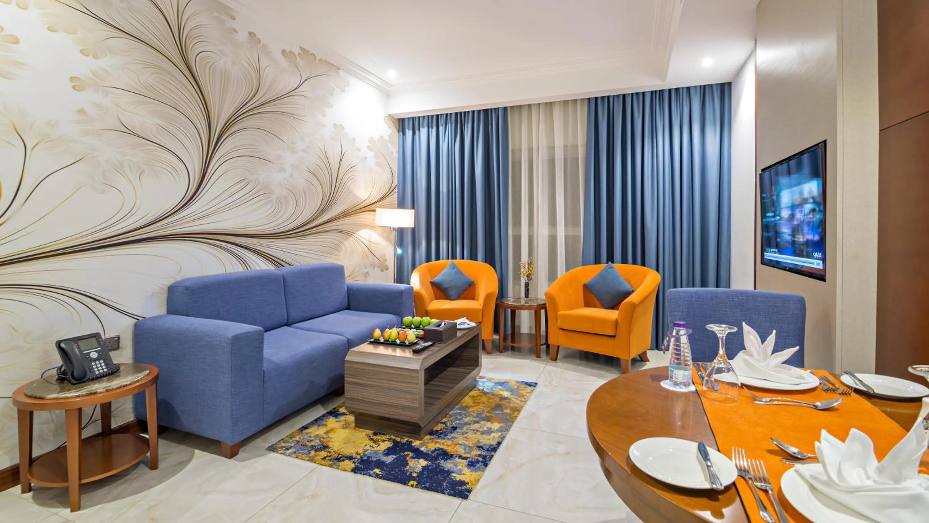 TV and multimedia in Jiwar Almasi Hotel