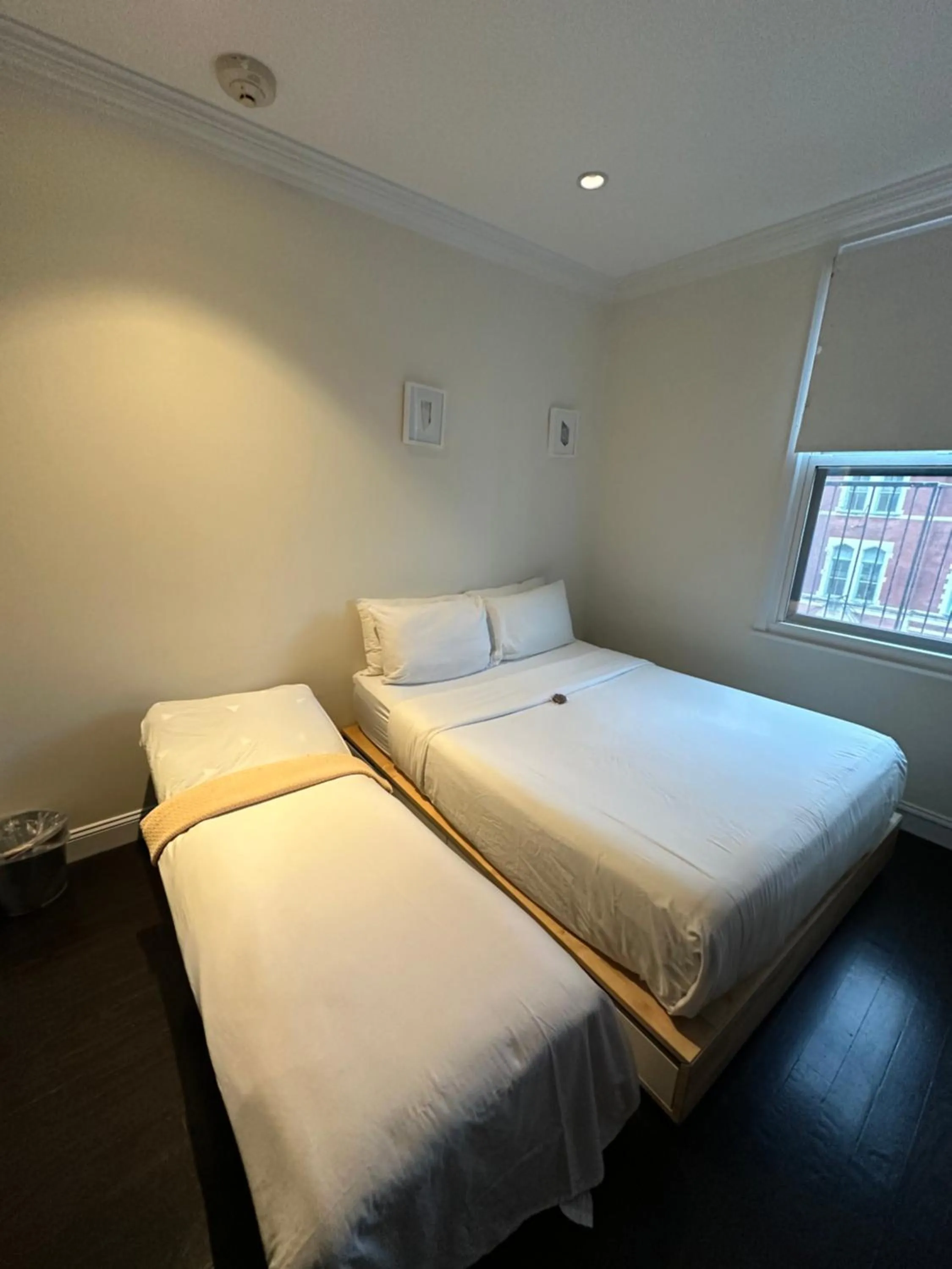 Bed in East Village Hotel