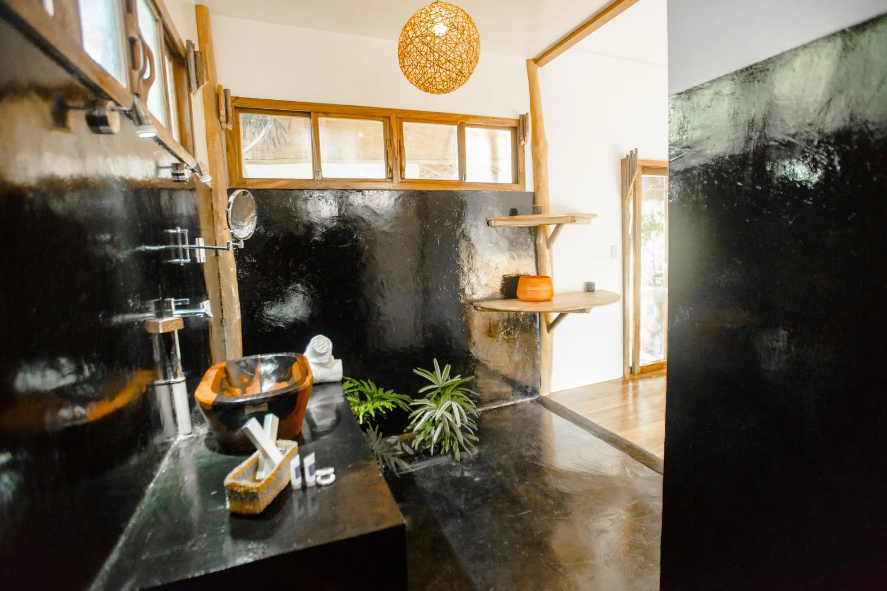 Shower in Maligaya Beach Bungalows