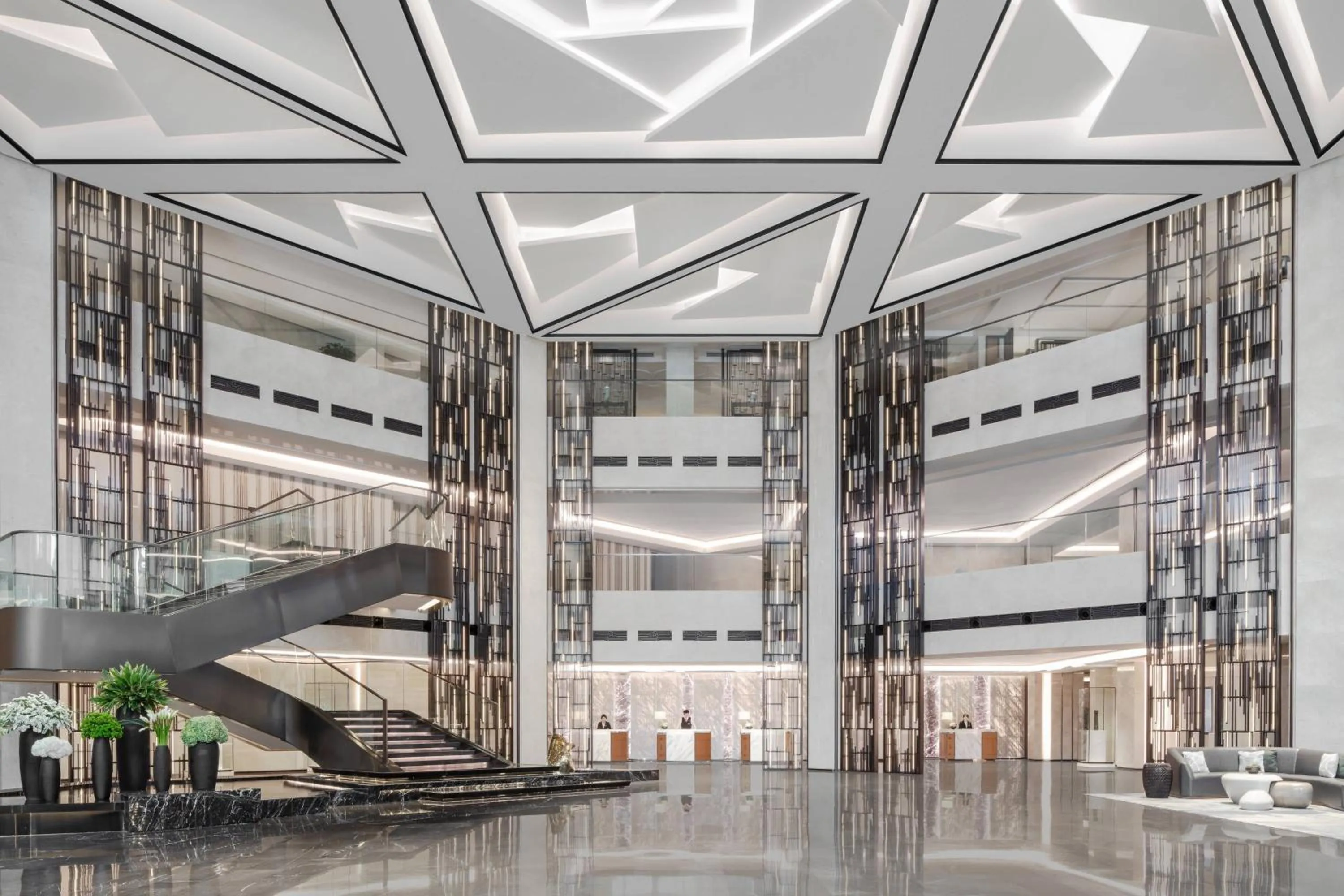 Lobby or reception in Xiamen Marriott Hotel Haicang