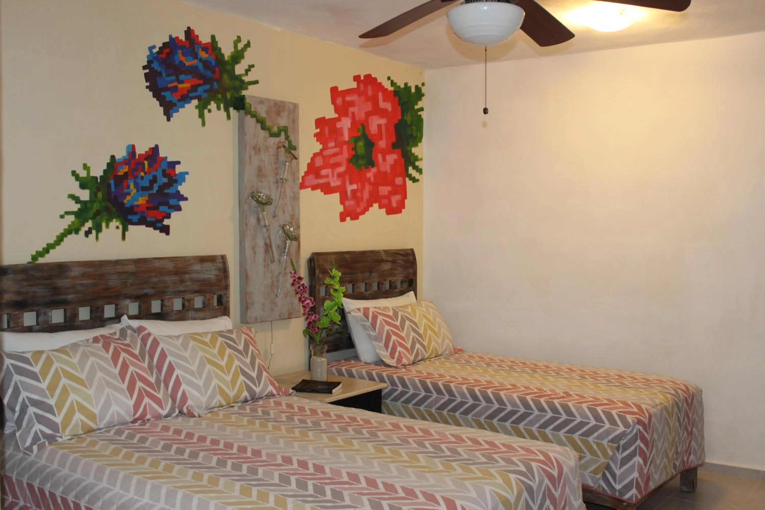 Bed in Casa Akbal B&B
