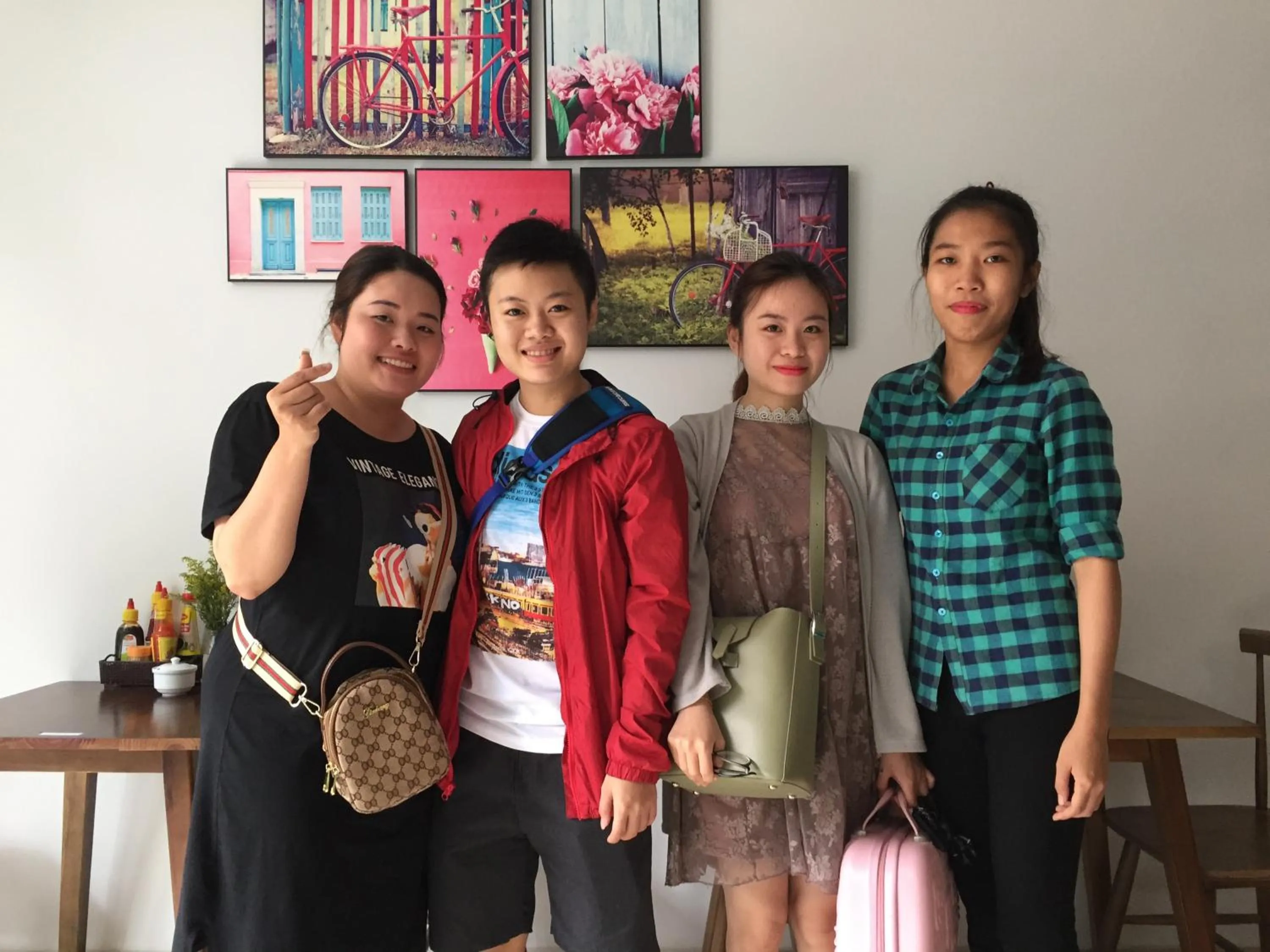 group of guests in candyinn