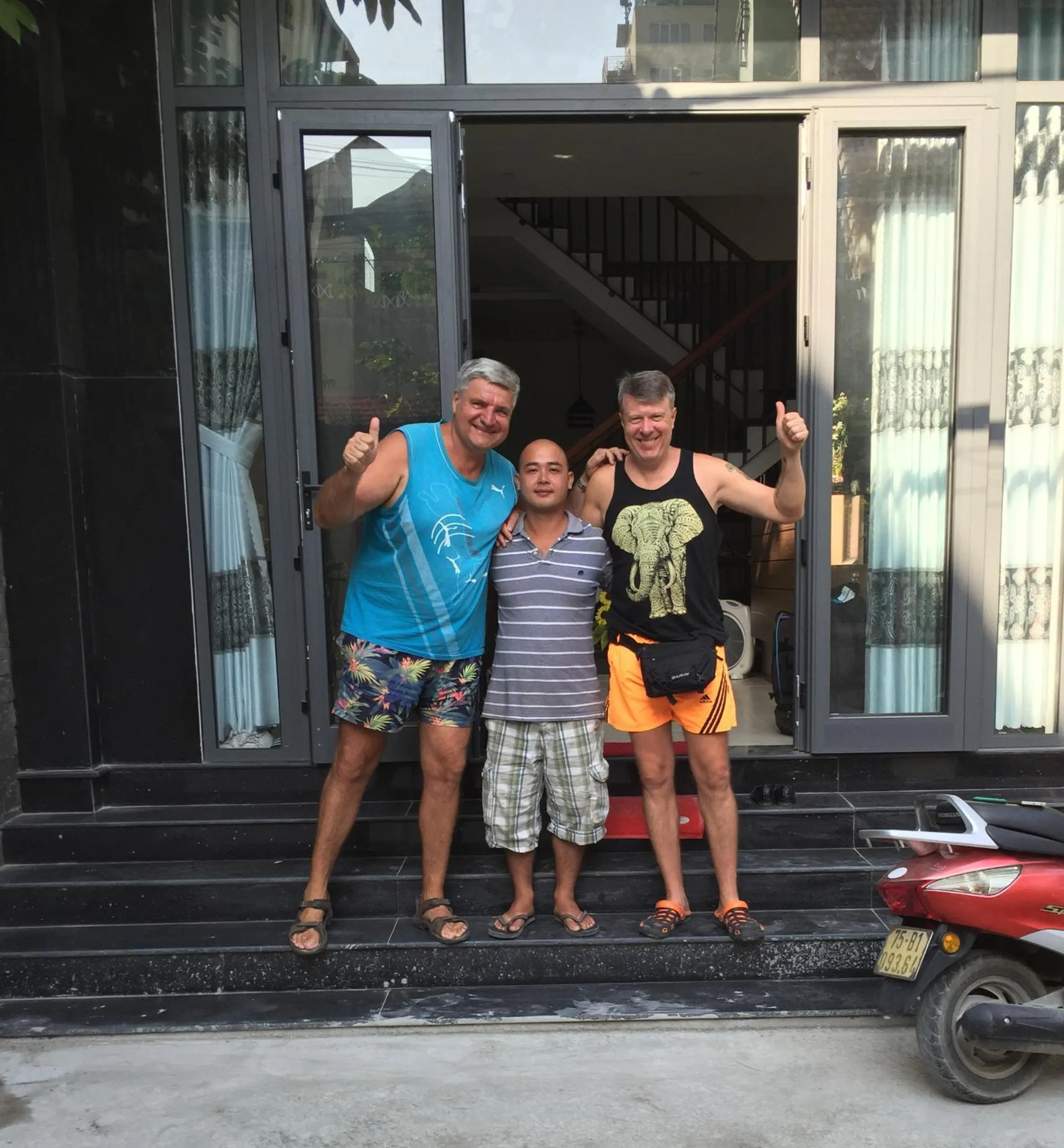 group of guests in candyinn